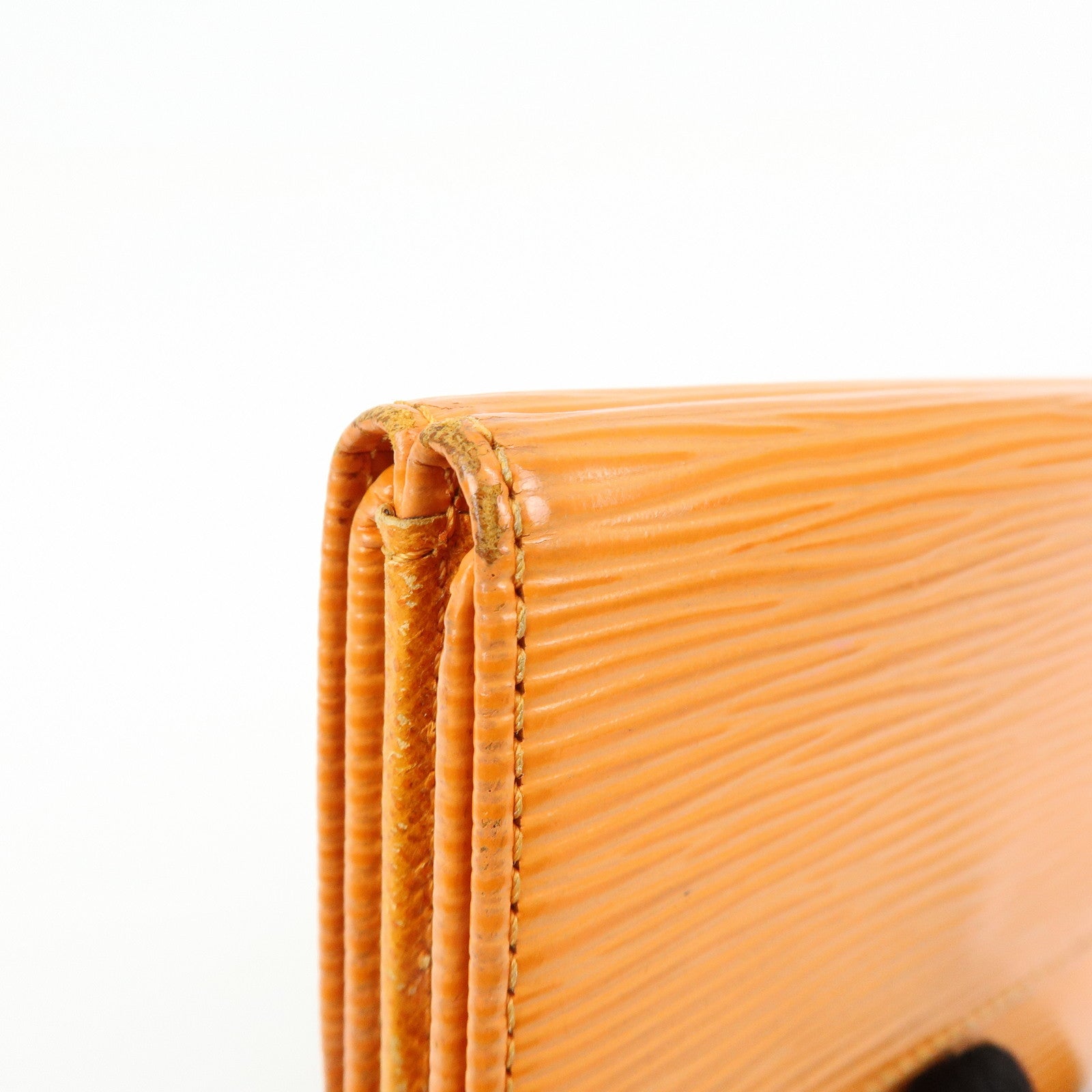 Louis Vuitton Epi Porte Monnaie Billets Credit Wallet Orange M6348H