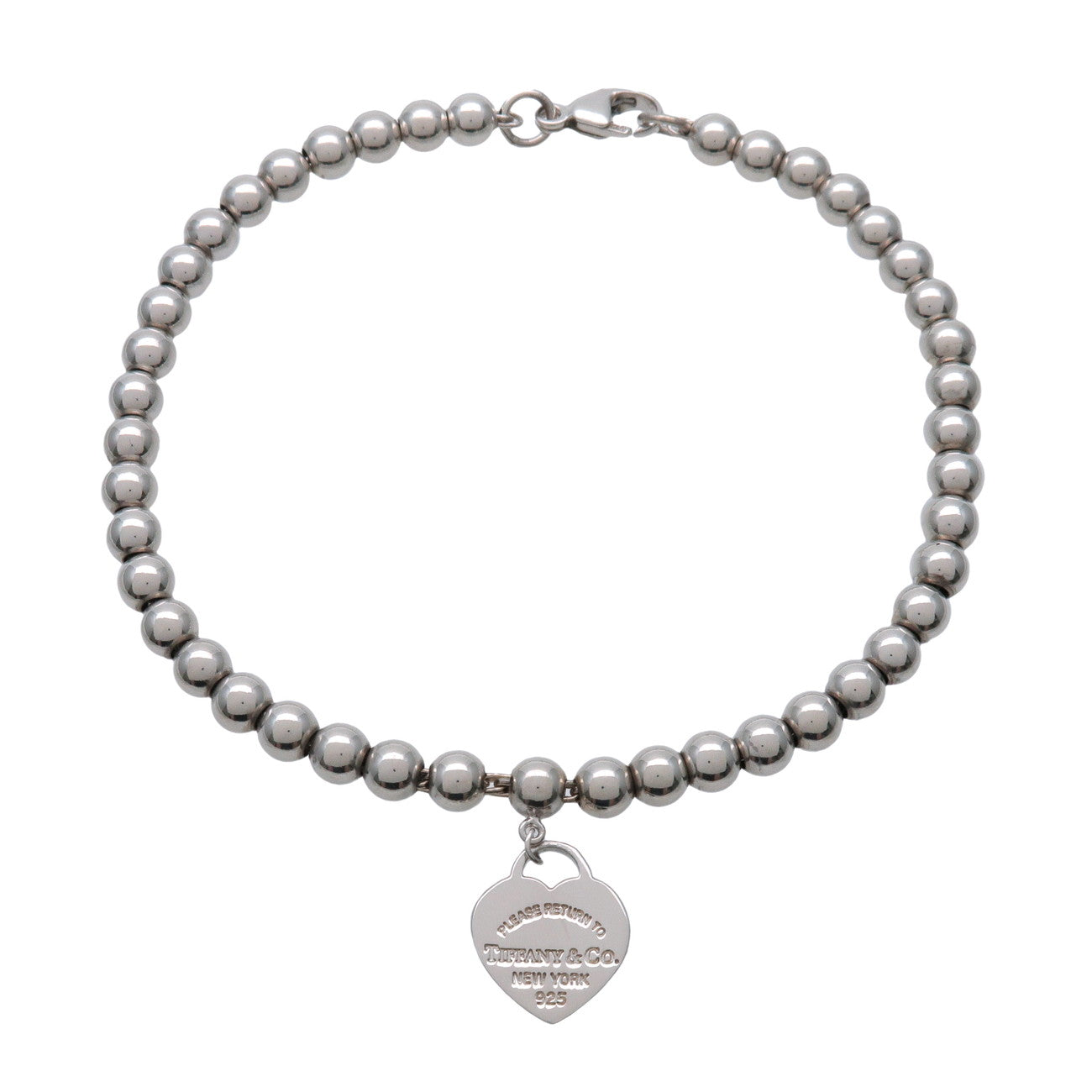 Tiffany & Co Return to Tiffany Mini Heart Tag Beads Bracelet SV925