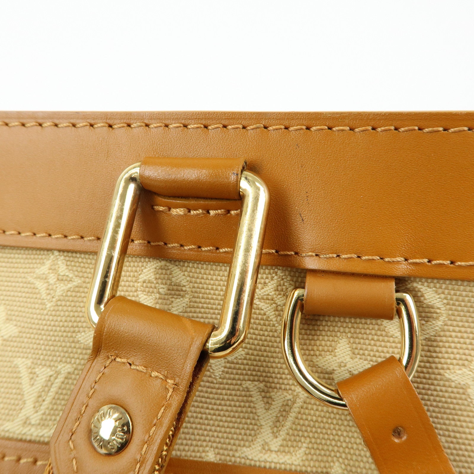 Louis Vuitton Monogram Mini Lucille PM Hand Bag Beige M92684