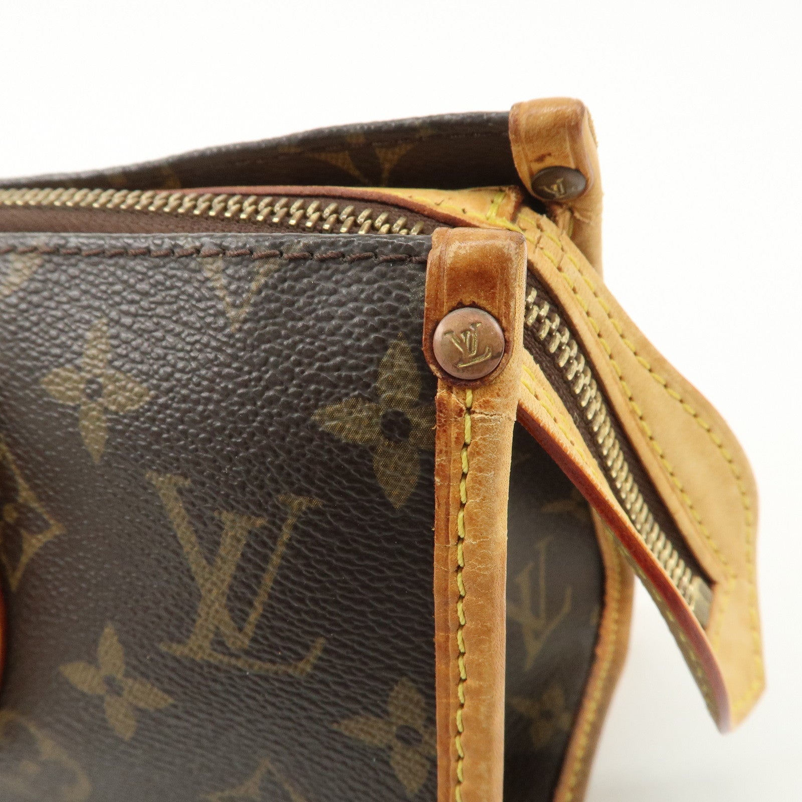 Louis Vuitton Monogram Popincourt Hand Bag Brown M40009 Used