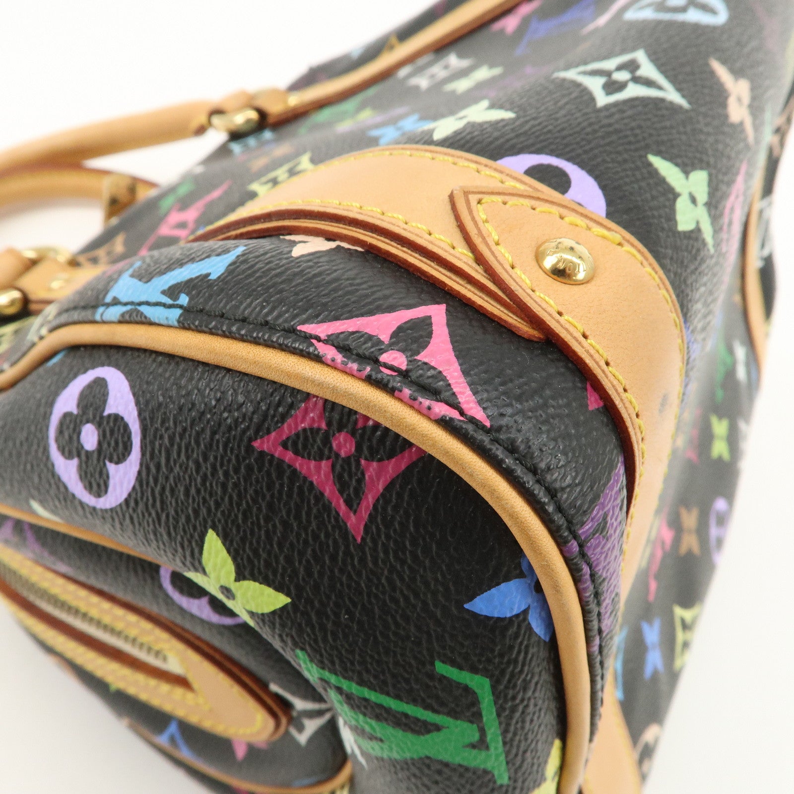 Louis Vuitton Monogram Multicolor Priscilla Hand Bag Noir M40097