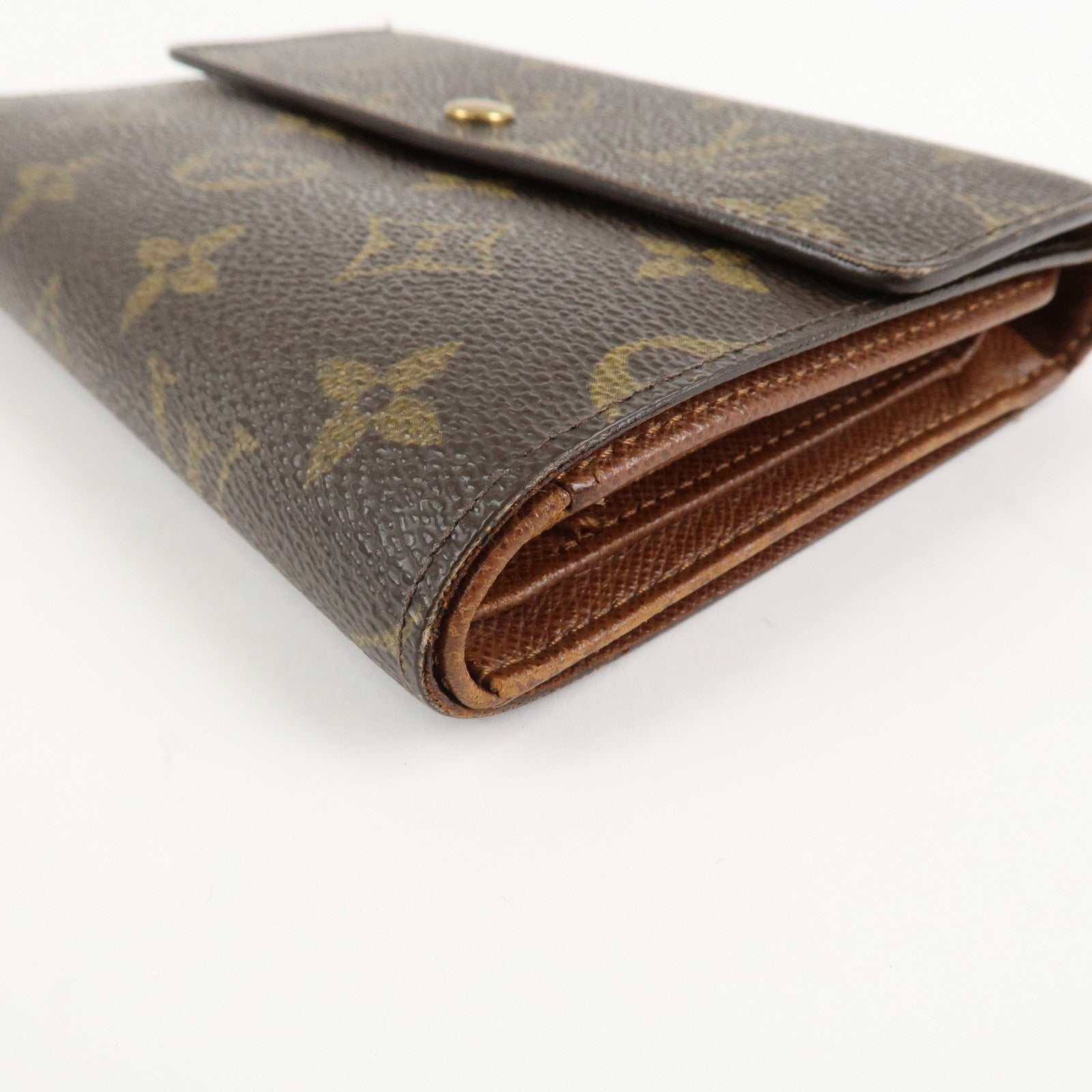 Louis Vuitton Monogram Porte Tresor Etui Papiers Wallet M61202 Used