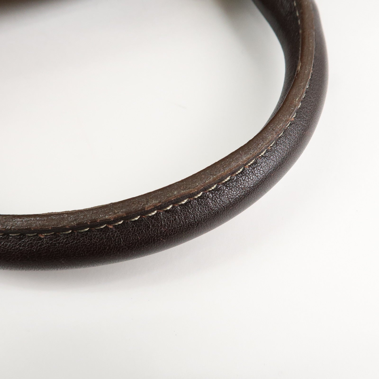 LOEWE Anagram Suede Leather Amazona 35 Brown Hand Bag Boston Bag Used