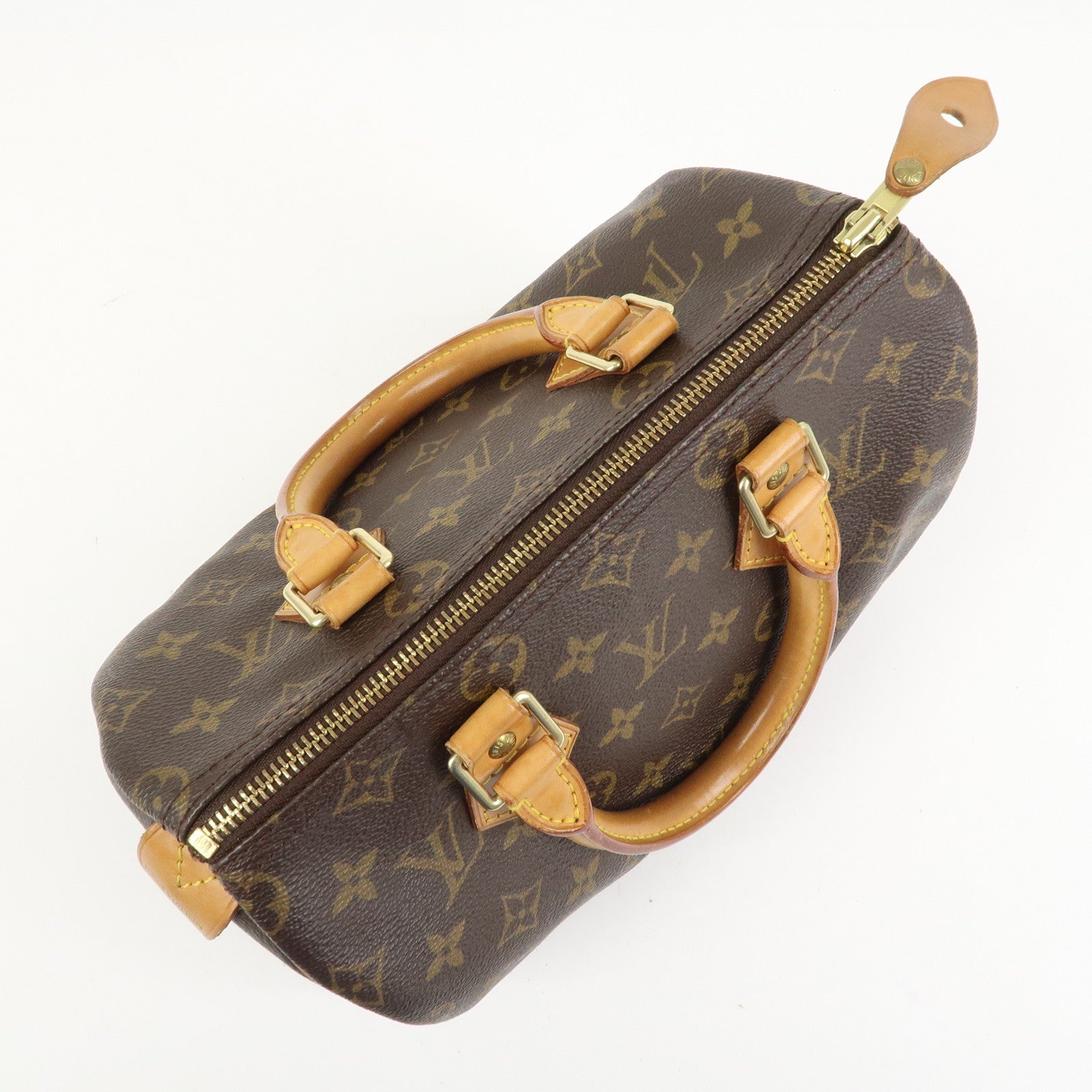Louis Vuitton Monogram Speedy 25 Boston Bag Hand Bag Brown M41528