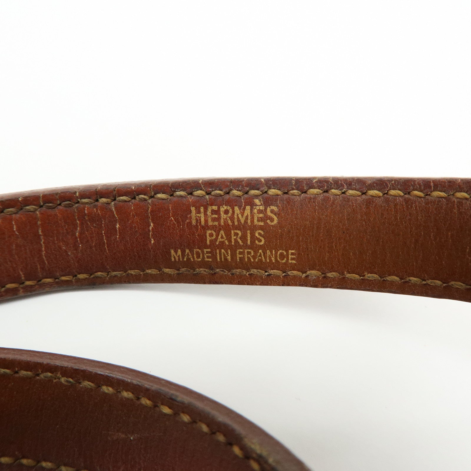 HERMES Vaux Swift Mini Kelly Double Tour Bracelet Brown