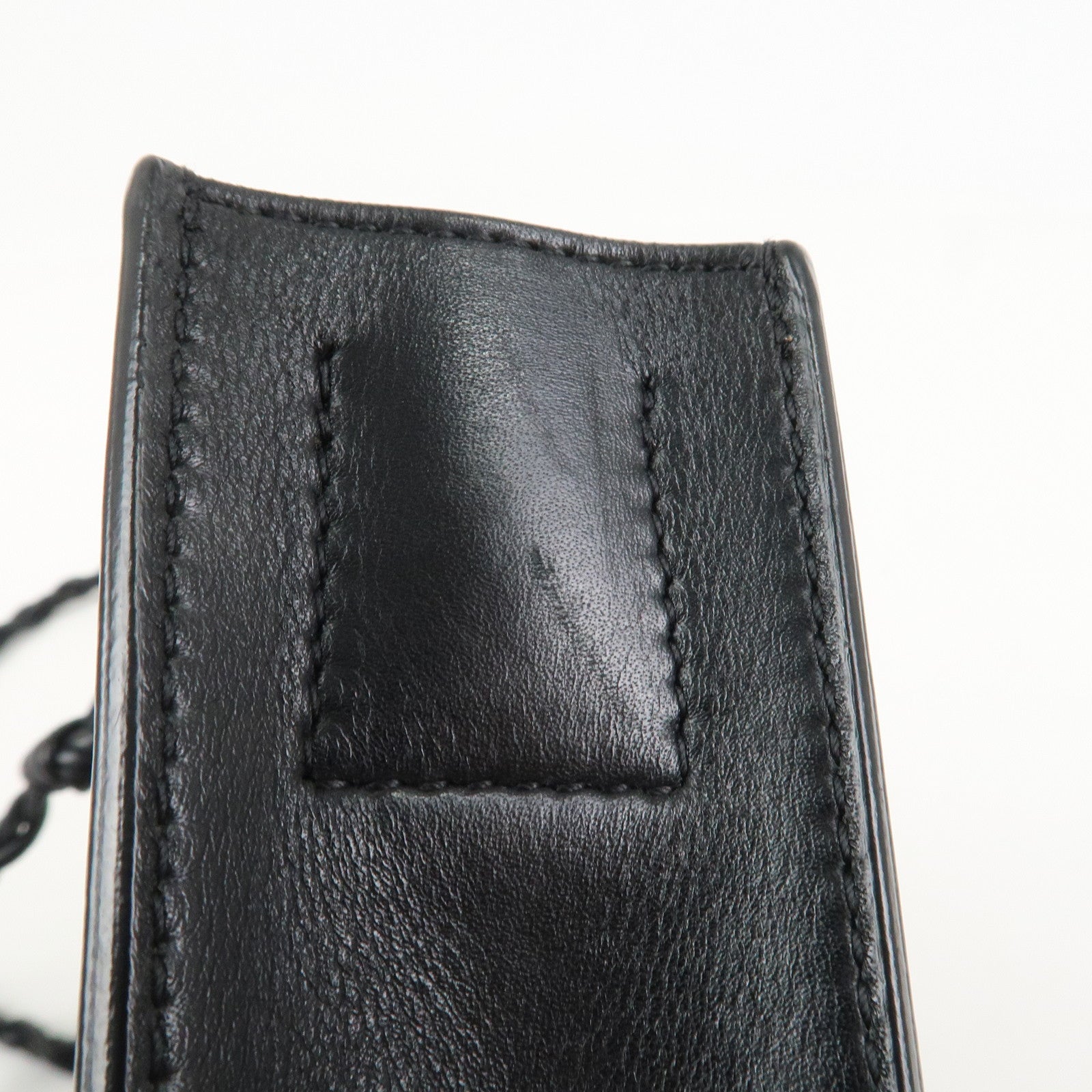 JIL SANDER Tangle Small Logo Leather Shoulder Bag Black