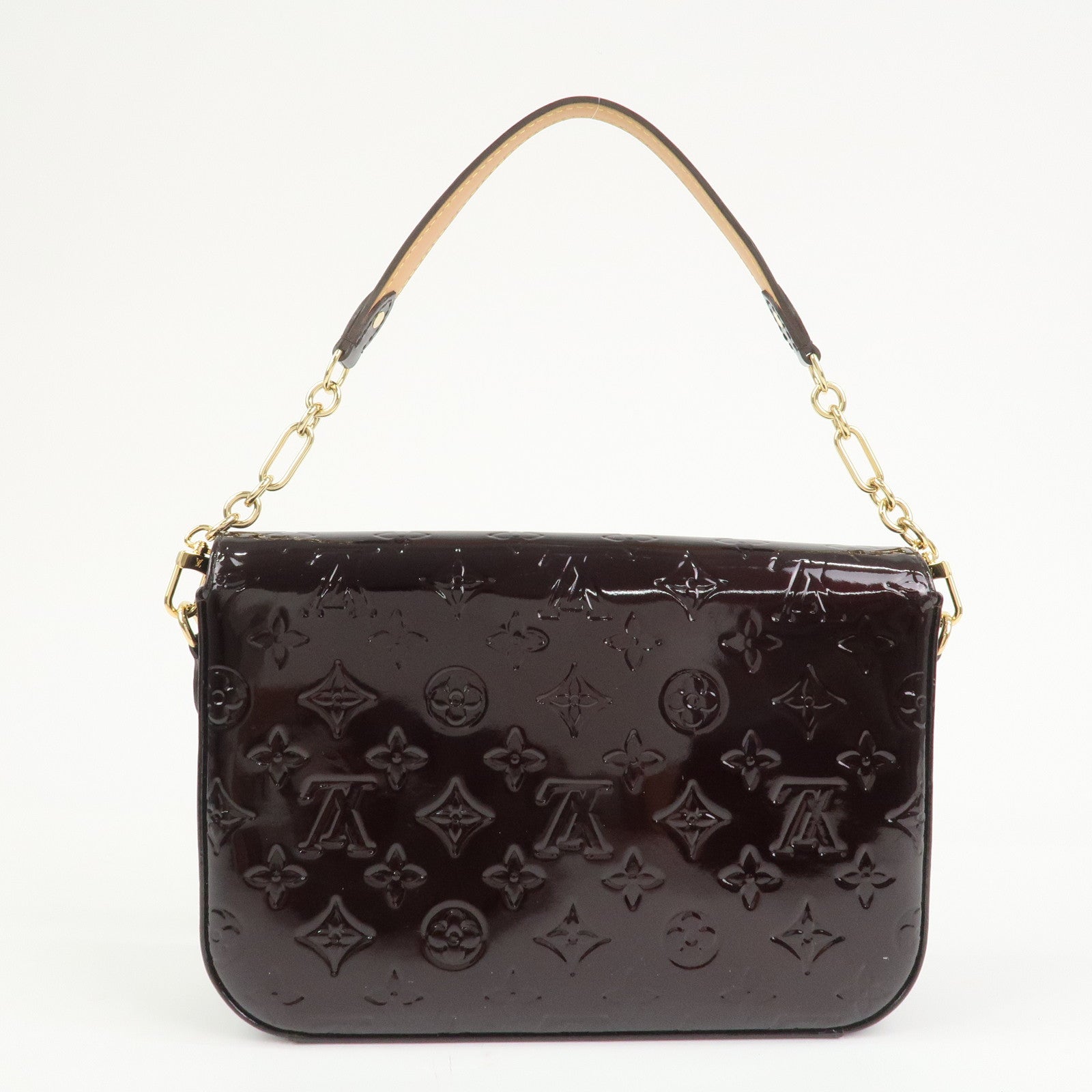 Louis Vuitton Vernis Leather Rodeo Drive Hand Bag Amarante M93598