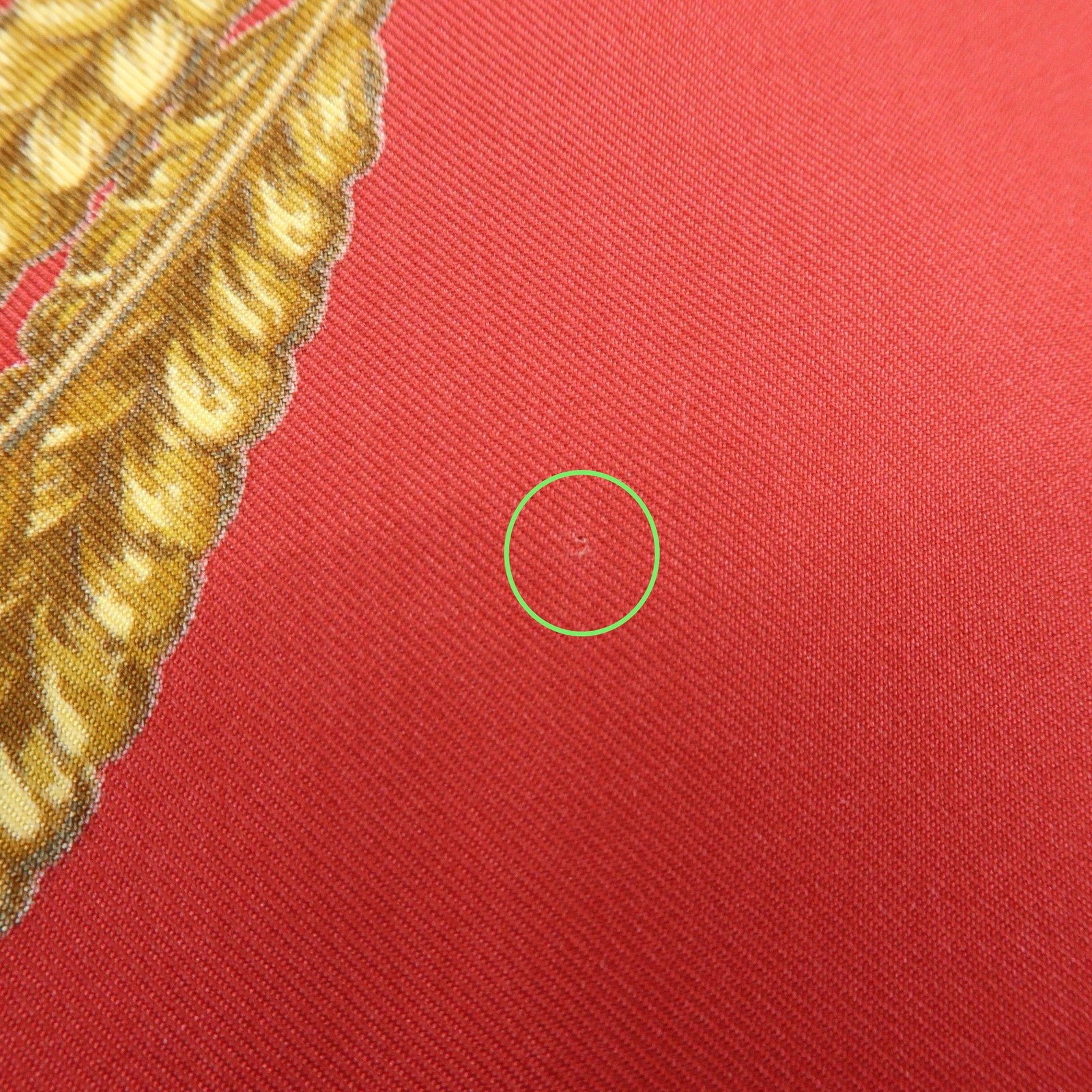 CHANEL Silk 100% Scarf Flower Motif Red Yellow