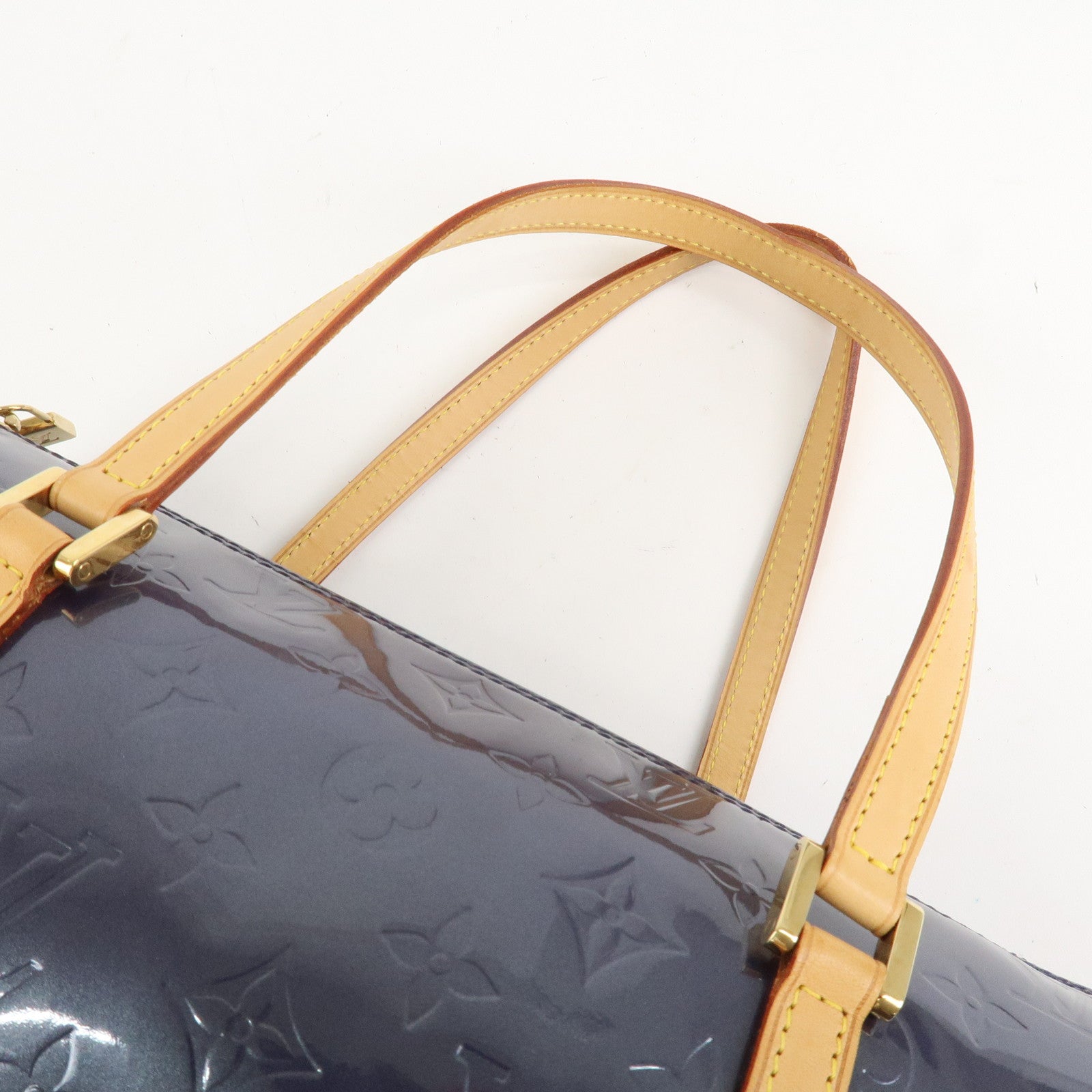 Louis Vuitton Monogram Vernis Leather Bedford Hand Bag M91330 Used