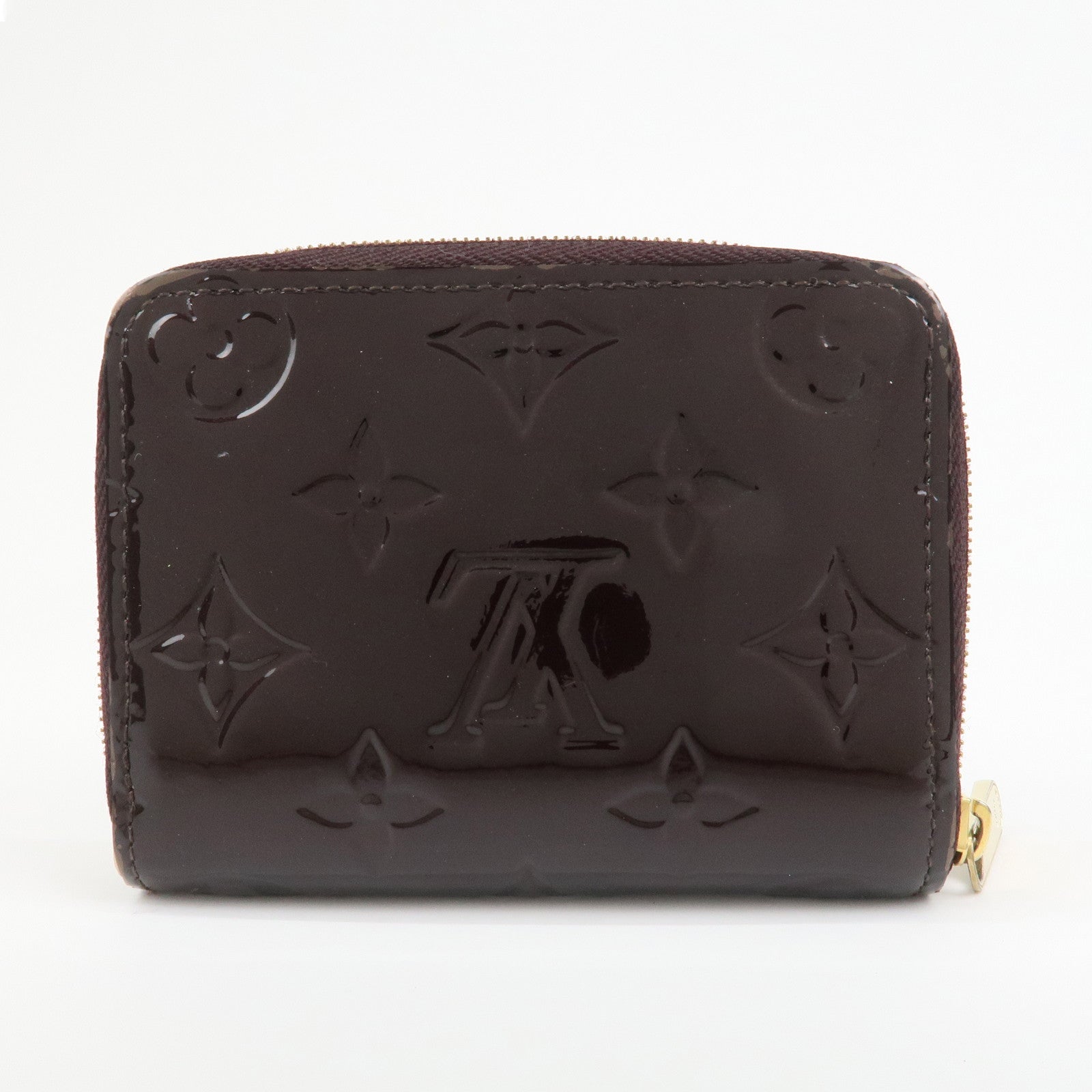Louis Vuitton Monogram Vernis Zippy Coin Purse Amarante M93607