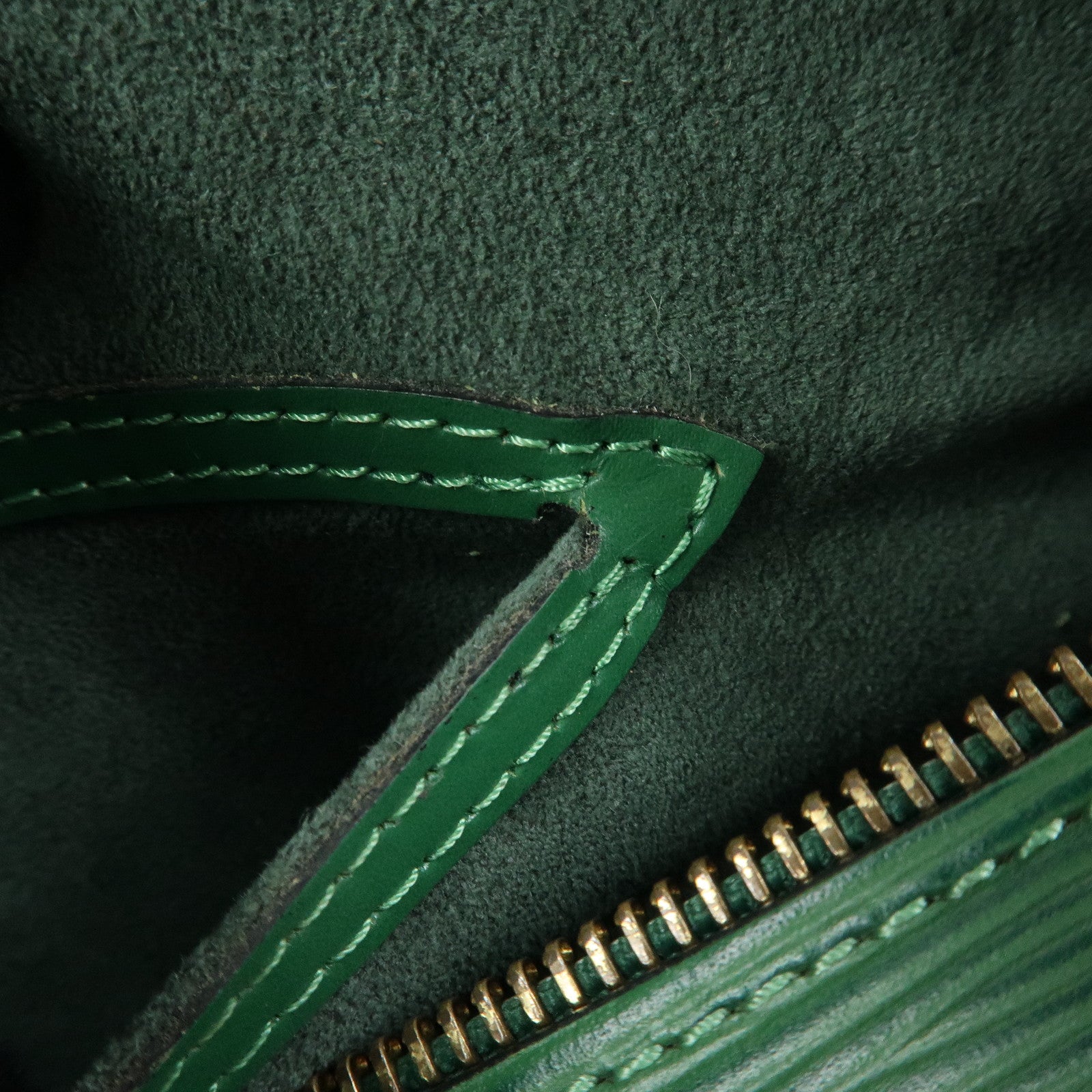 Louis Vuitton Epi Soufflot Hand Bag Borneo Green M52224