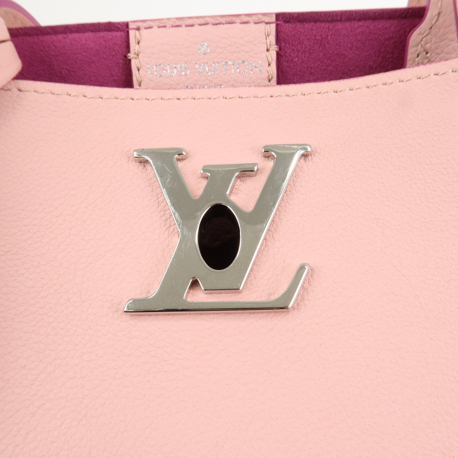 Louis Vuitton Leather Rock Me Cover Tote Bag Rose M54578