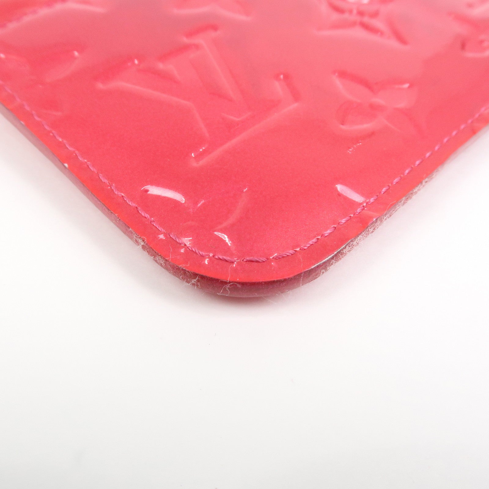 Louis Vuitton Monogram Vernis Leather Pochette Cles NM Pink M93637