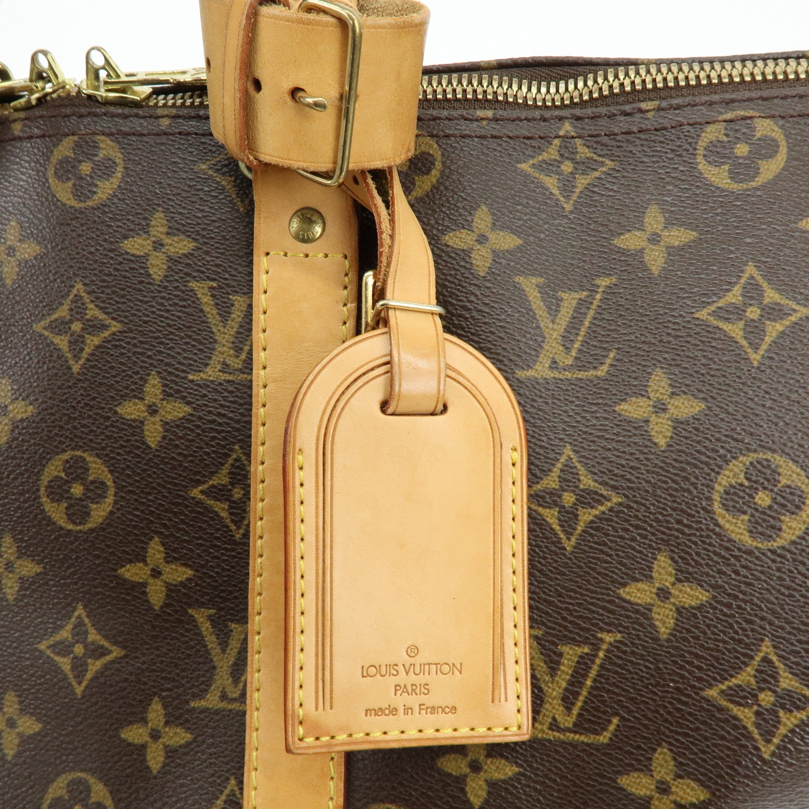 Louis Vuitton Monogram Keep All 45 Boston Bag Brown M41428
