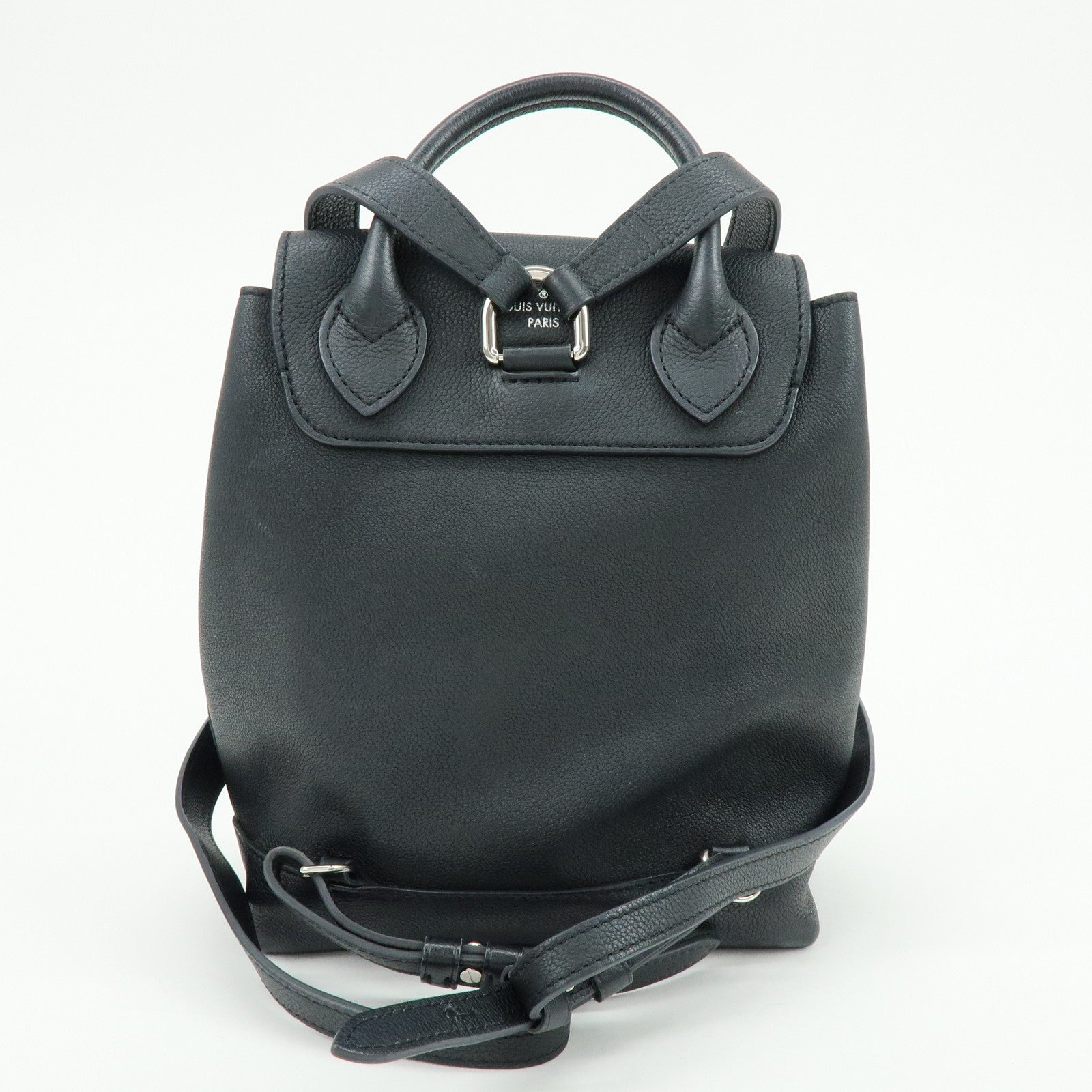 Louis Vuitton Lockme Leather Backpack Rucksack Noir Black M41815