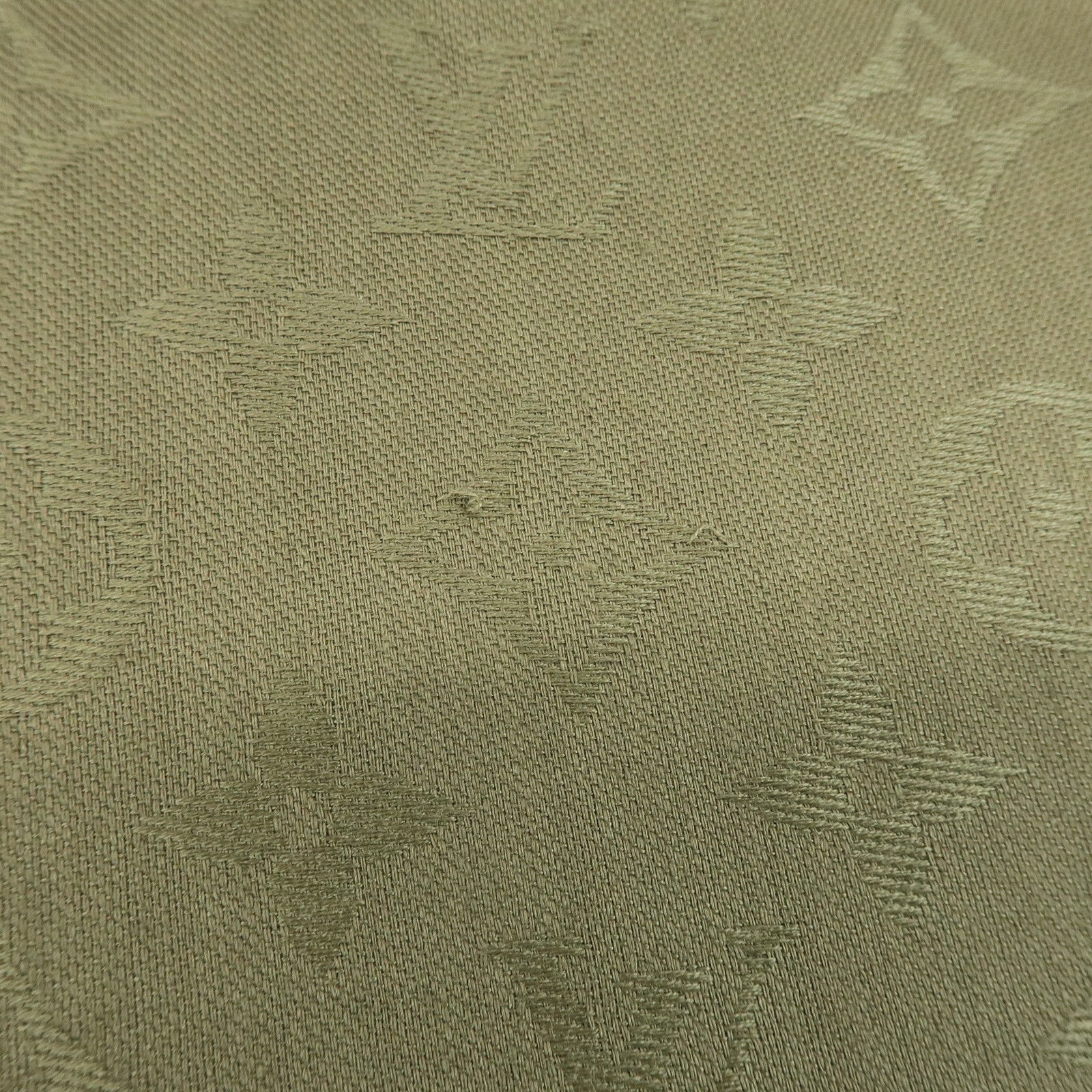 Louis Vuitton Monogram Silk Wool Scarf Shawl Khaki M72238