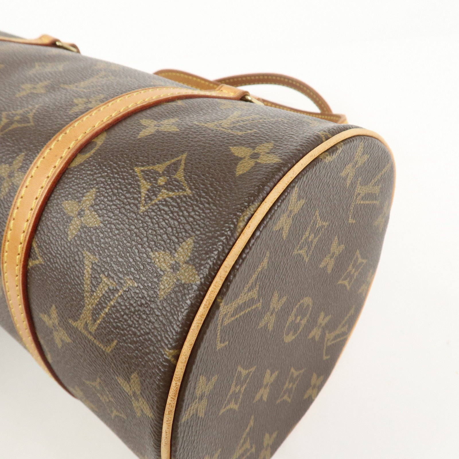Louis Vuitton Monogram Papillon 30 Hand Bag Brown M51385