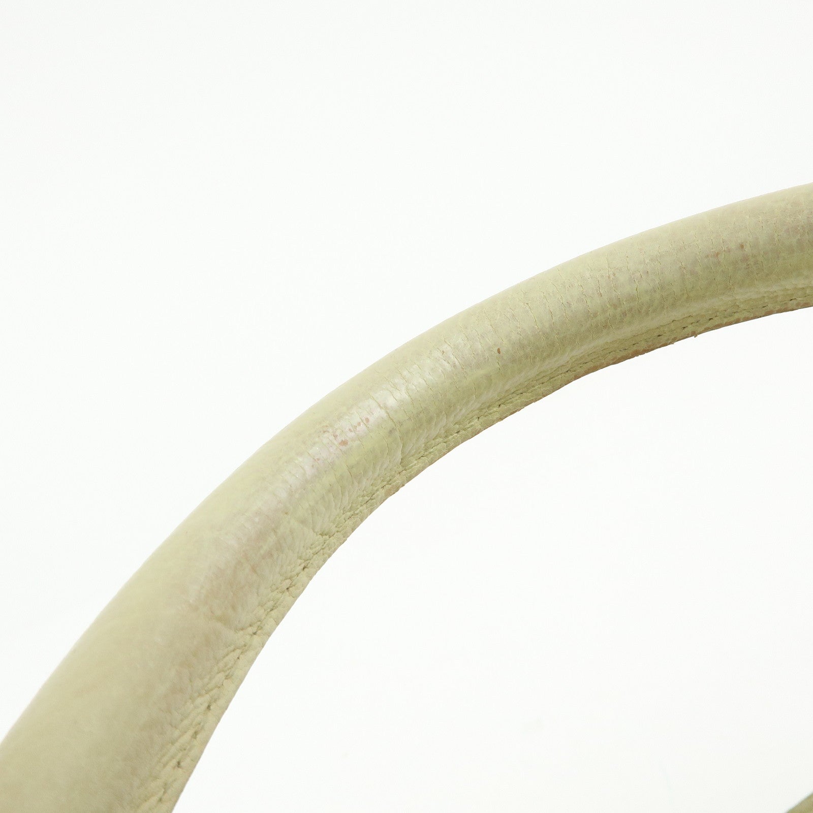 LOEWE Anagram Leather Tote Bag Hand Bag Ivory