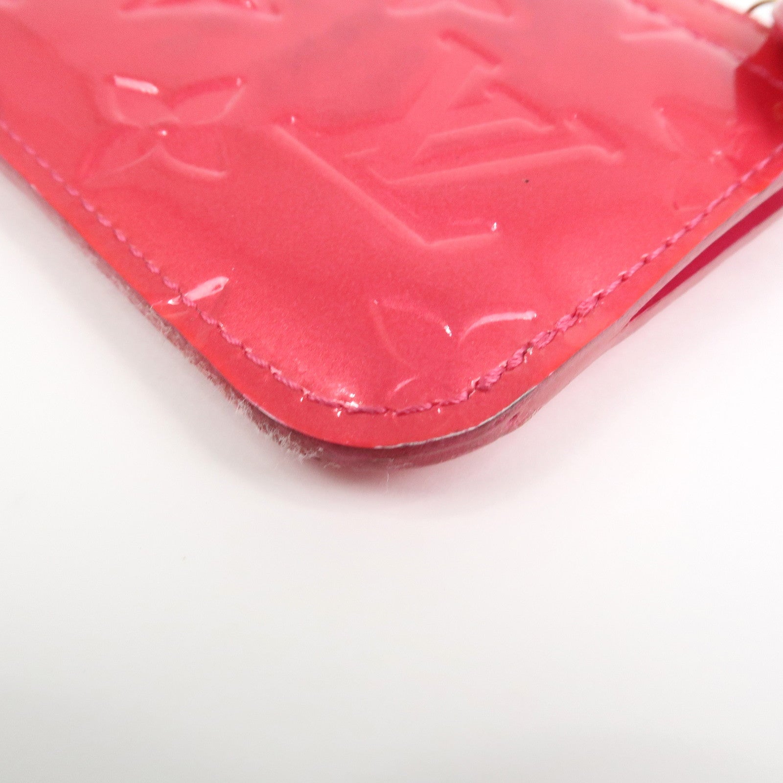 Louis Vuitton Monogram Vernis Leather Pochette Cles NM Pink M93637