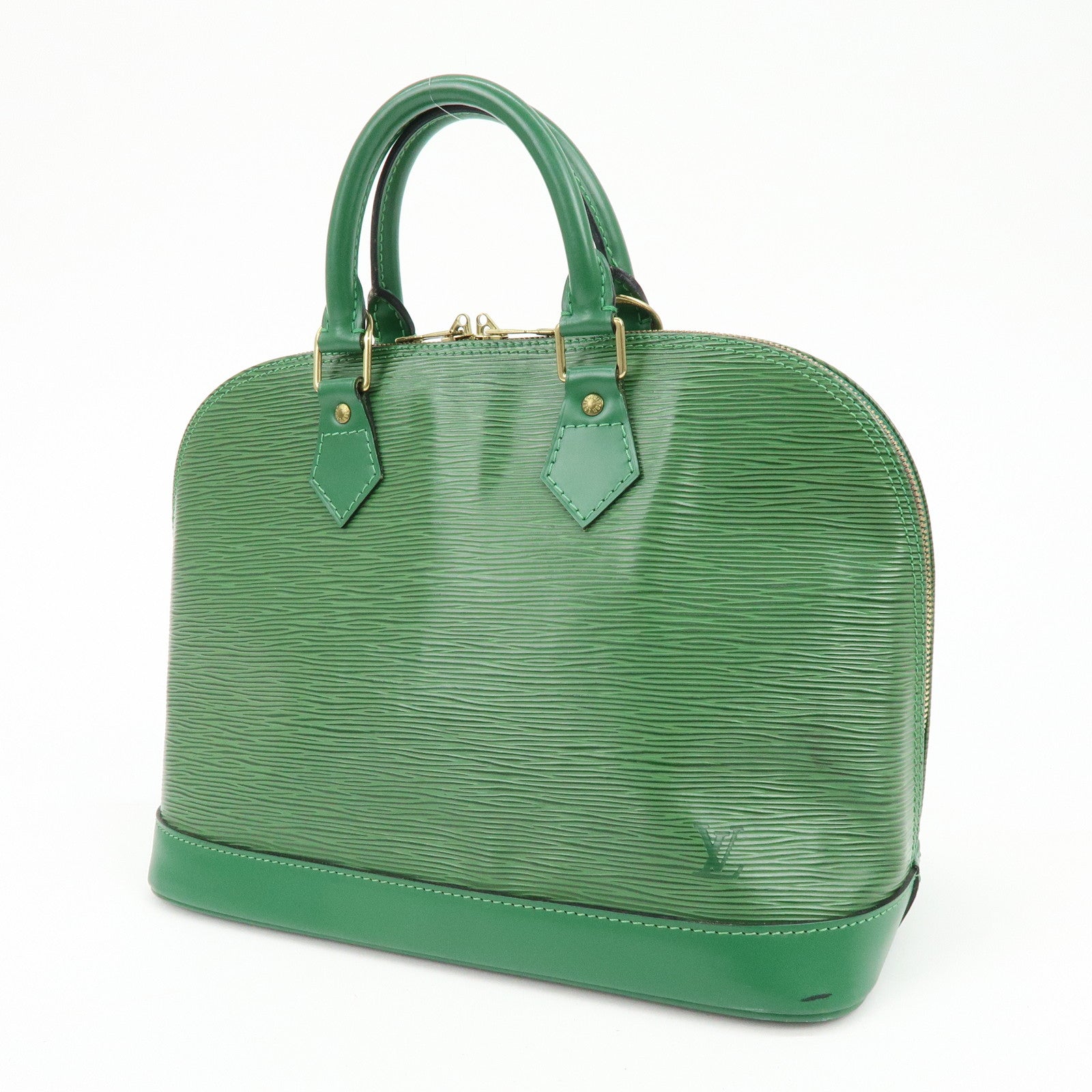 Louis Vuitton Epi Alma Hand Bag Borneo Green M52144