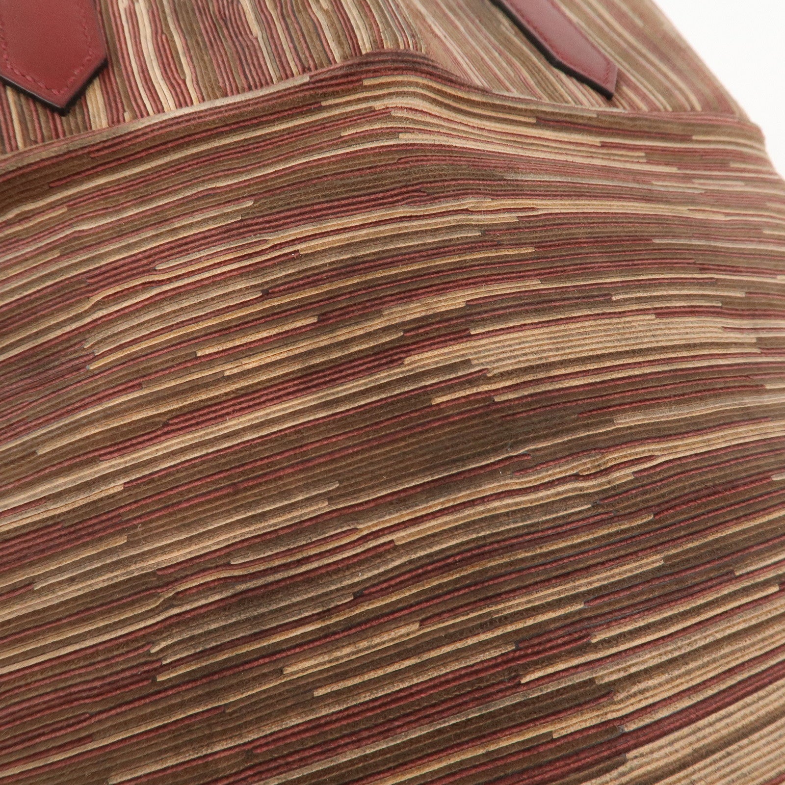 HERMES Leather Vibrato Jules Hand Bag F Engraved Multicolor Used