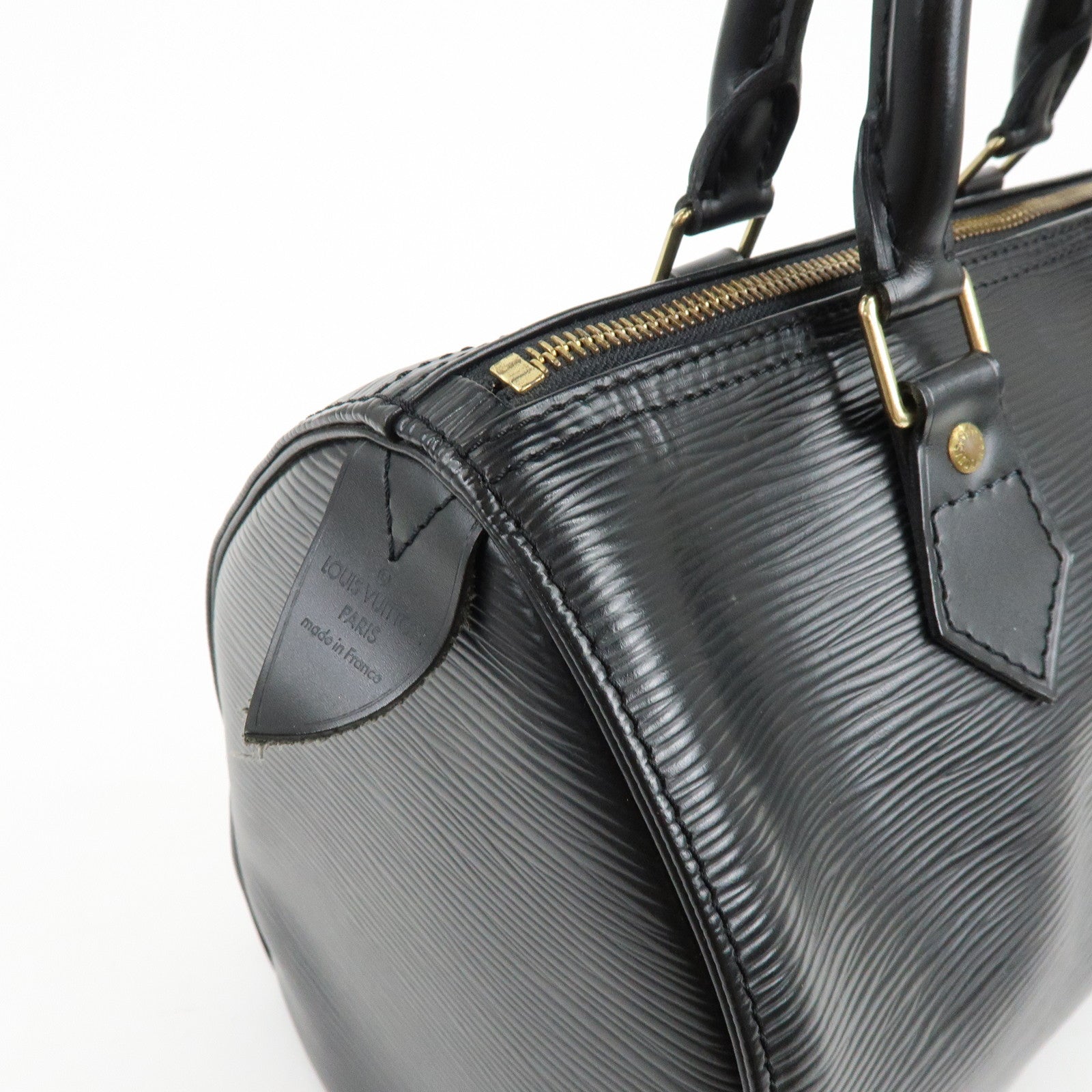 Louis Vuitton Epi Leather Speedy 25 Hand Bag Boston Bag Noir M59032