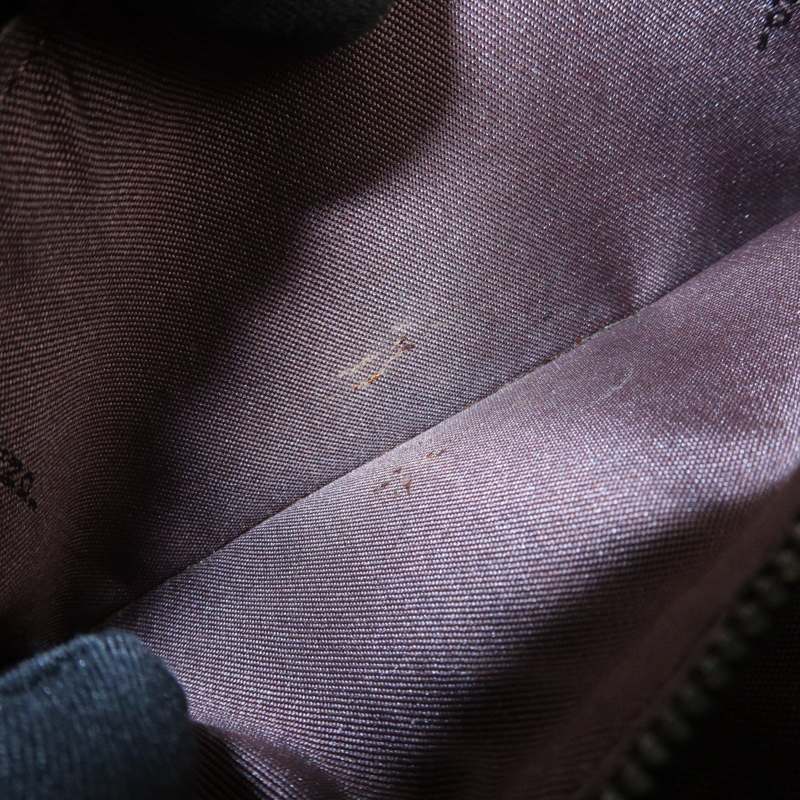 FENDI Zucca Canvas Leather Long Wallet Brown Black 8M0000 Used