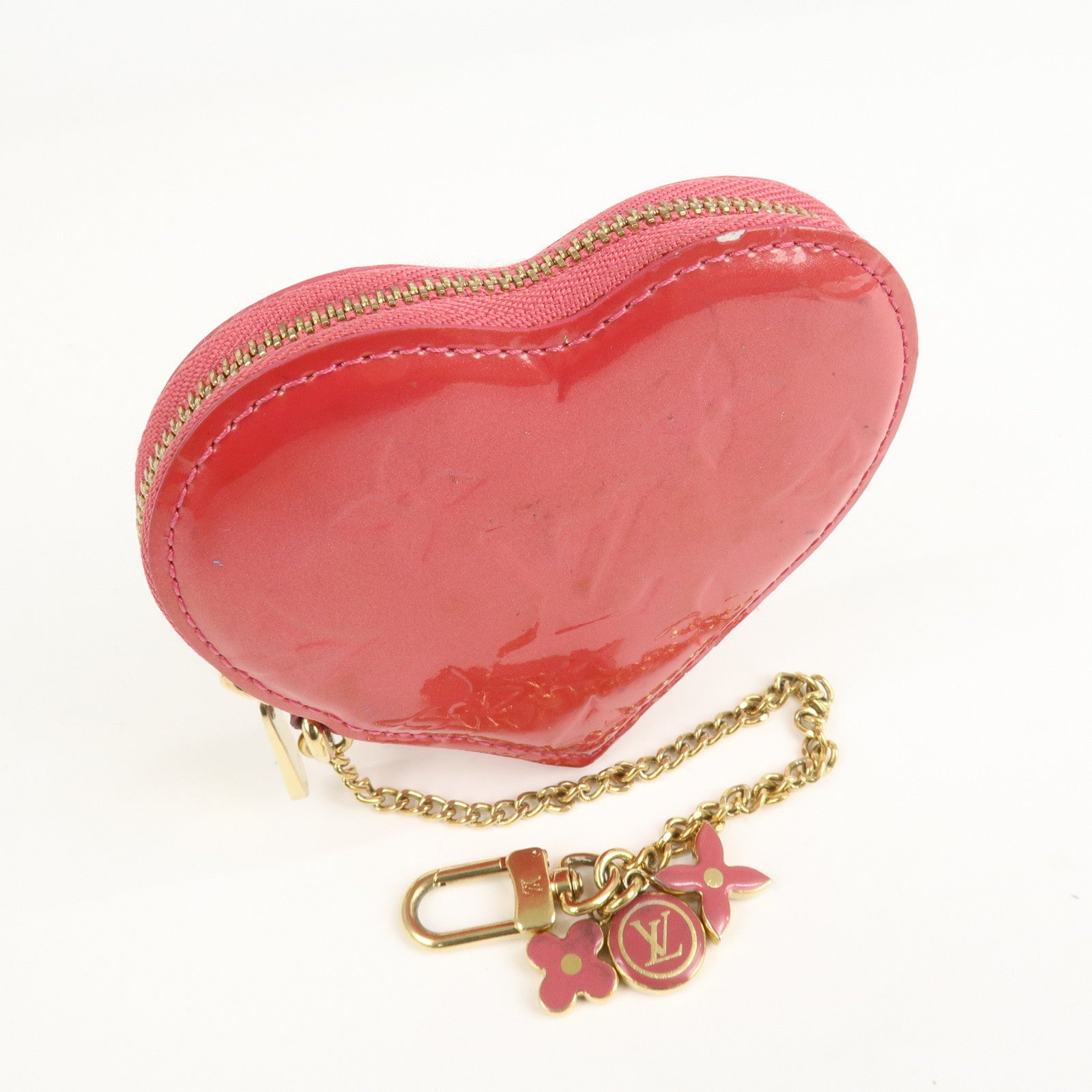 Louis Vuitton Monogram Vernis Porte Monnaie Coeur Coin Case M93562