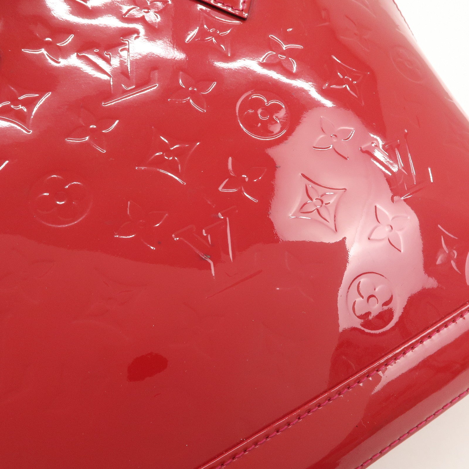 Louis Vuitton Monogram Vernis Alma PM Hand Bag Rose Indien M91770 Used