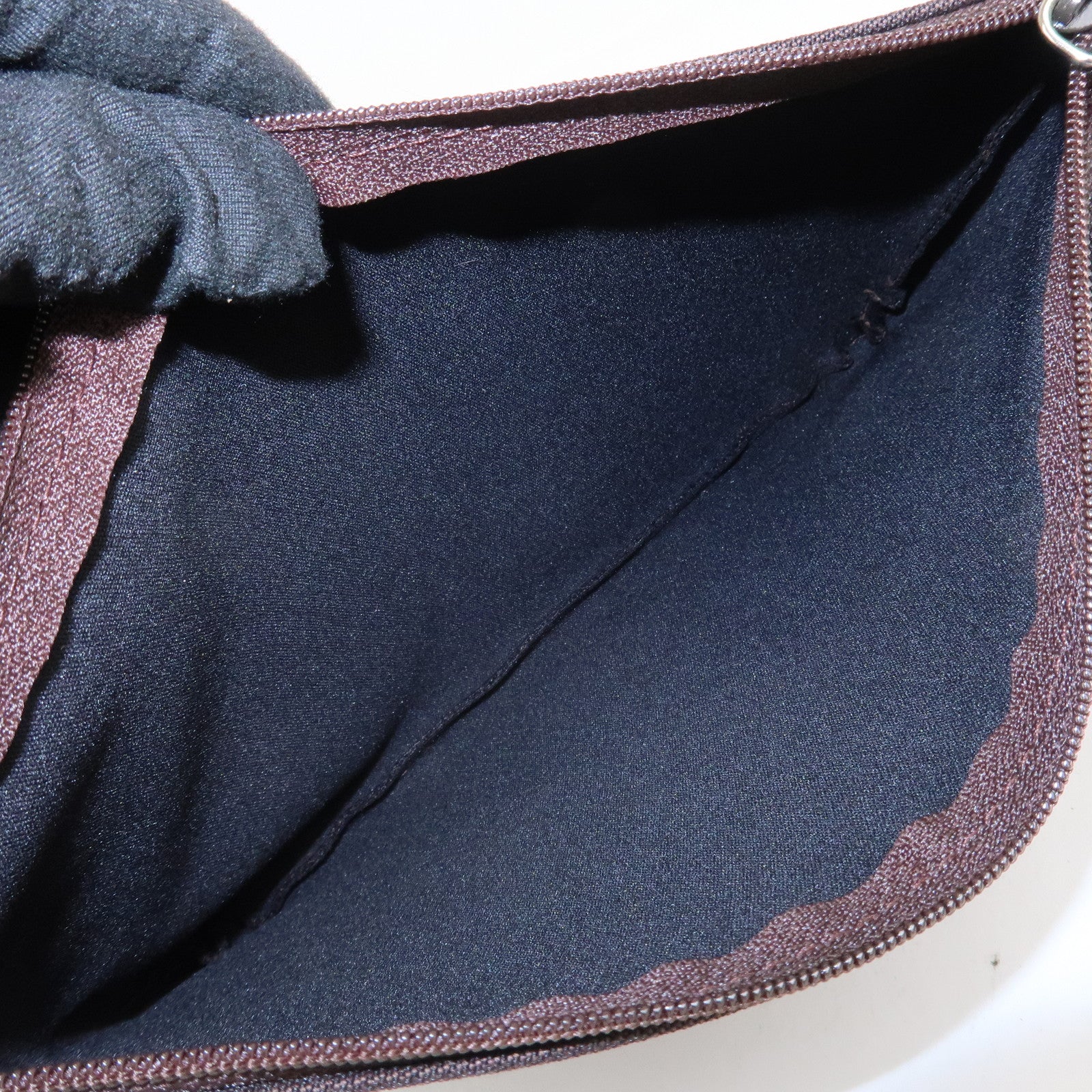 BVLGARI Logo Mania Canvas Leather Shoulder Bag Tote Bag Brown