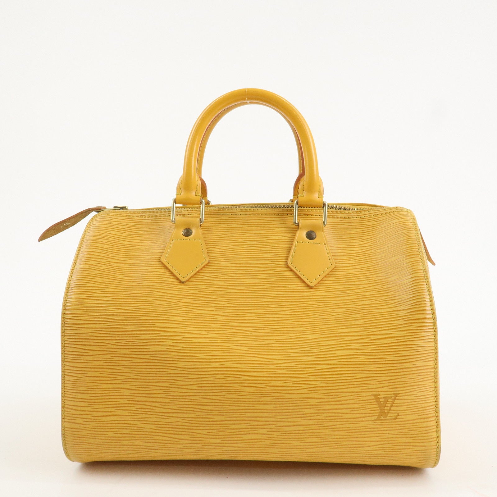 Louis Vuitton Epi Speedy 25 Boston Bag Hand Bag Yellow M43019 Used