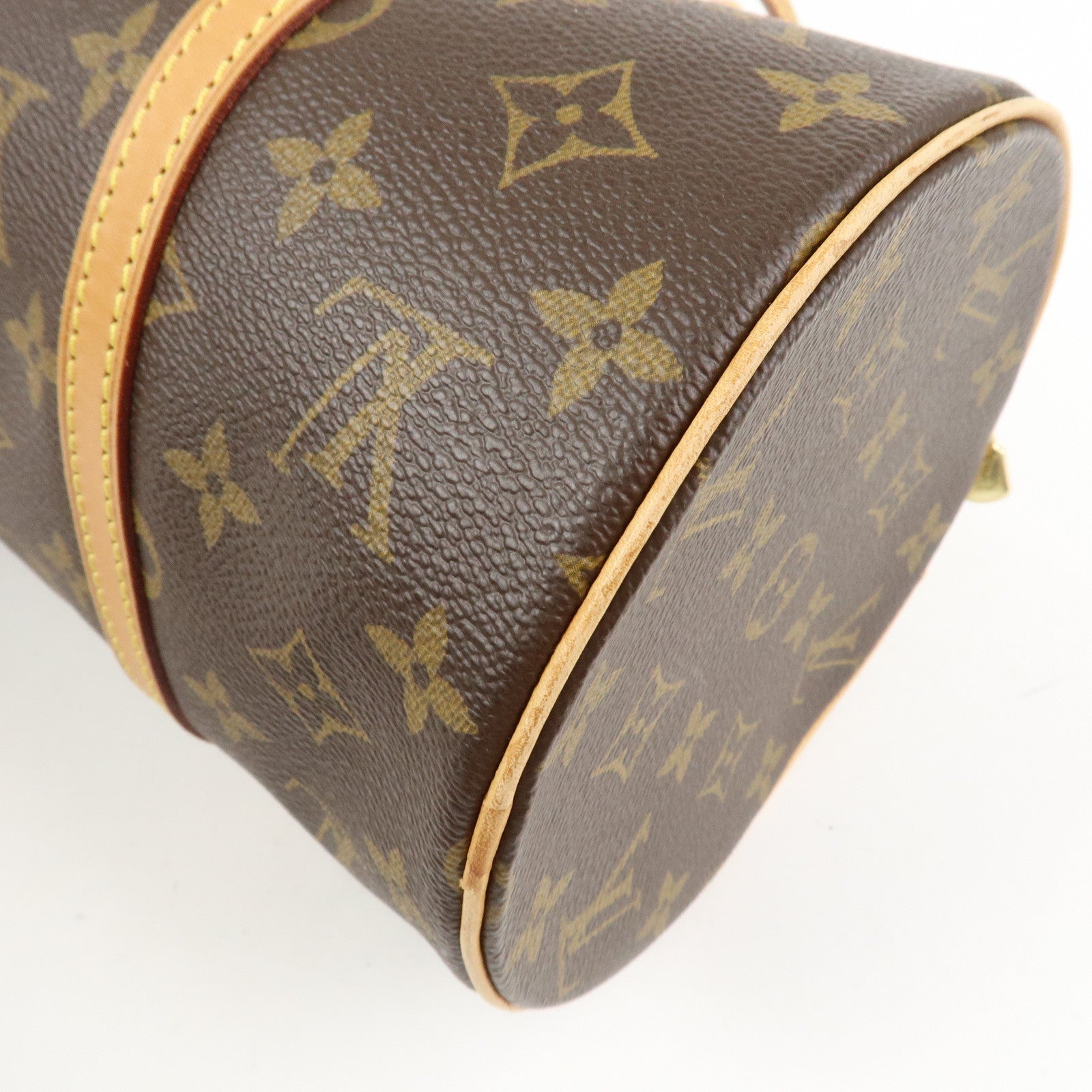 Louis Vuitton Monogram Papillon 30 Hand Bag Brown M51385