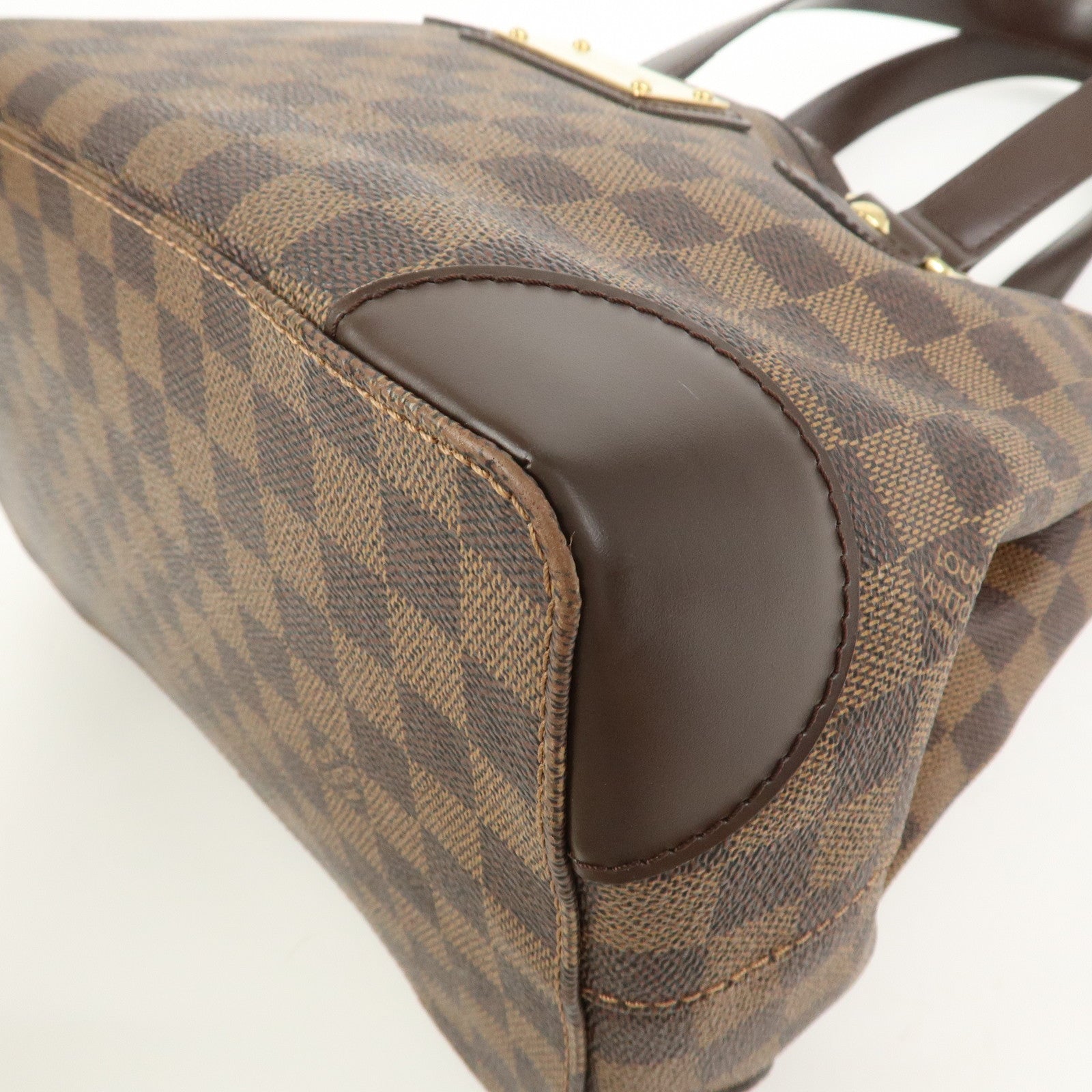 Louis Vuitton Damier Ebene Hampstead PM Hand Bag Tote Bag N51205