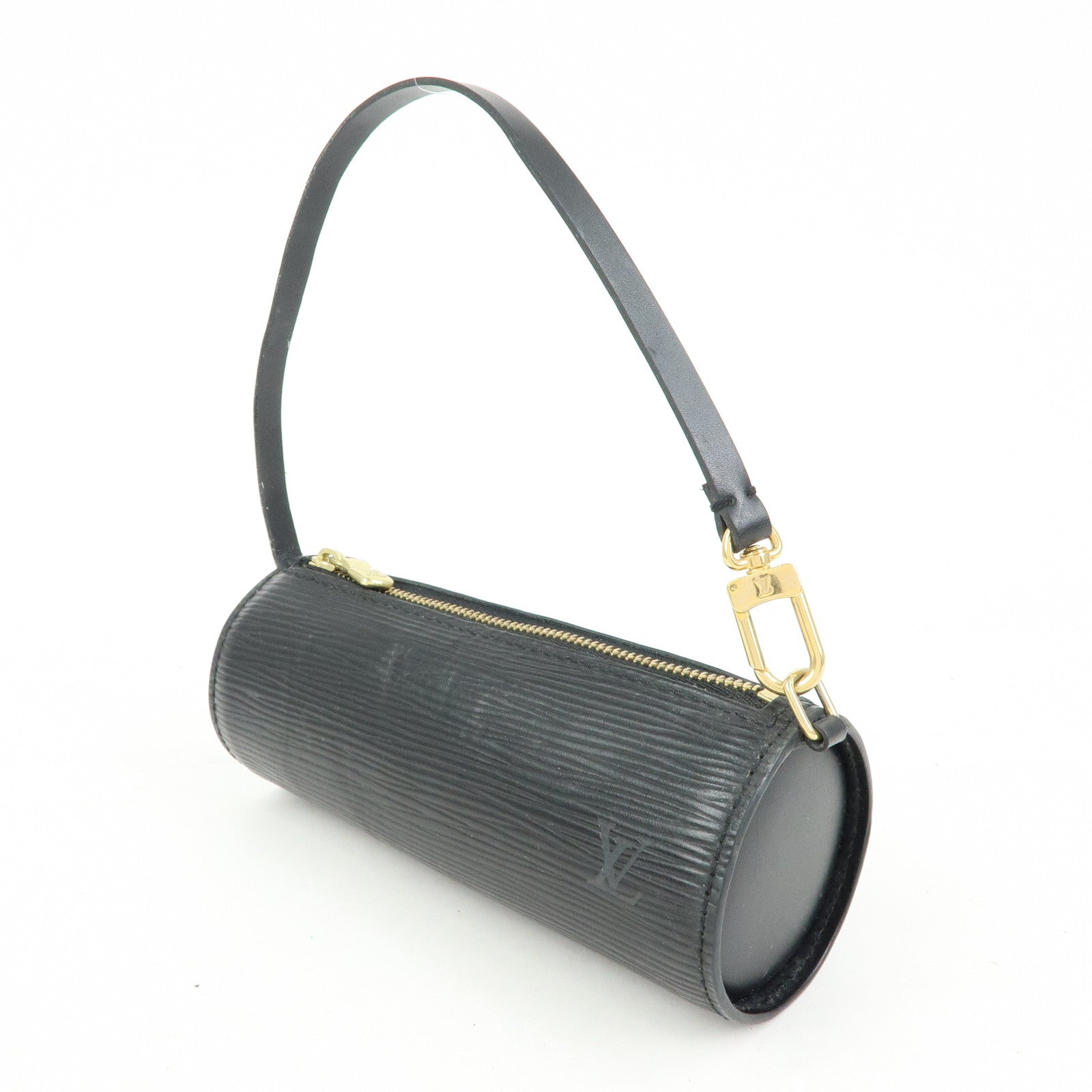 Louis Vuitton Epi Mini Leather Pouch For Soufflot Hand Bag Noir