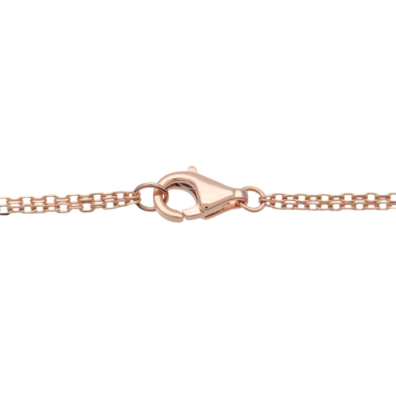 Cartier Love Circle 2P Diamond Necklace K18 750PG Rose Gold