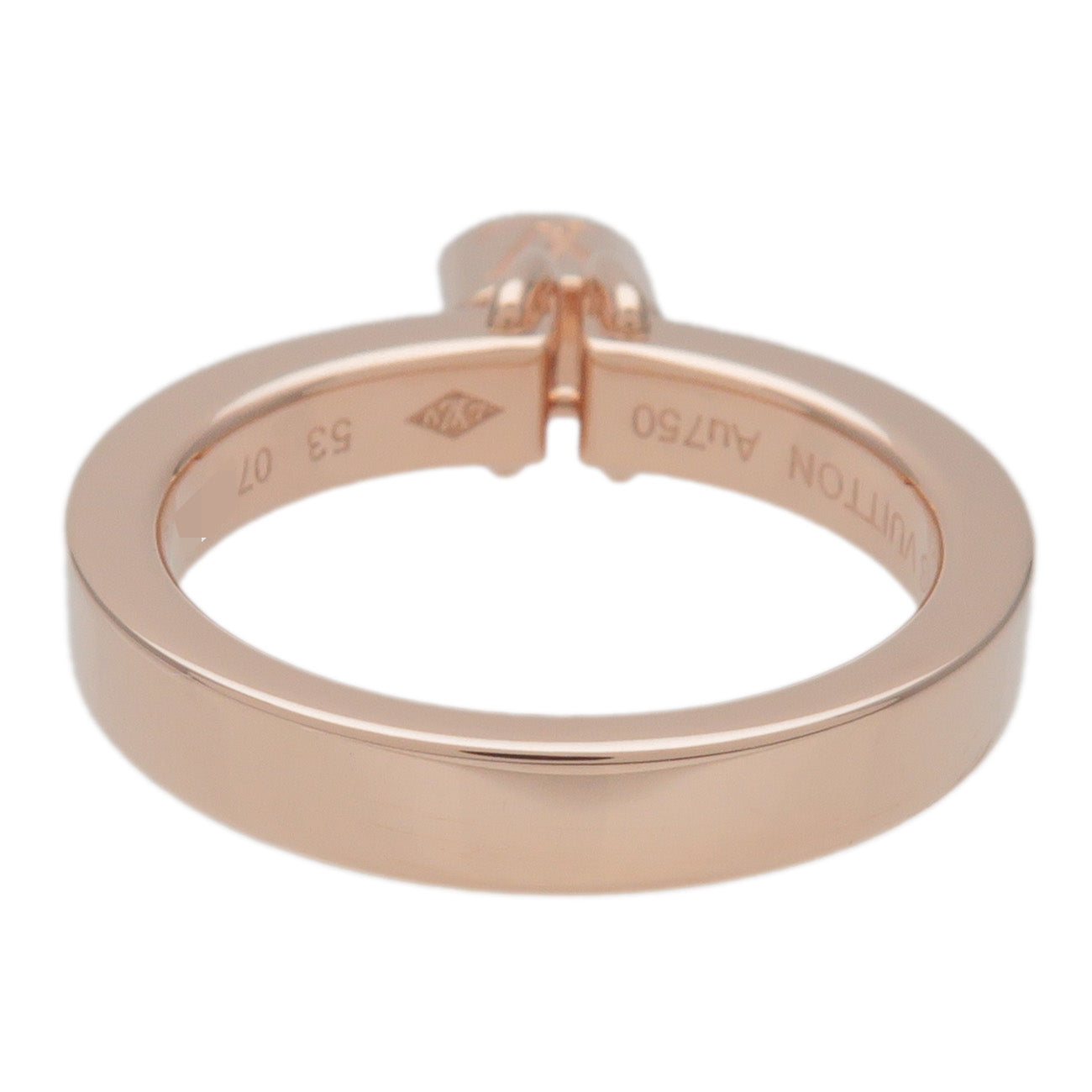 Louis Vuitton Bague Lockit Ring PM K18 750PG Rose Gold US6.5-7 EU53