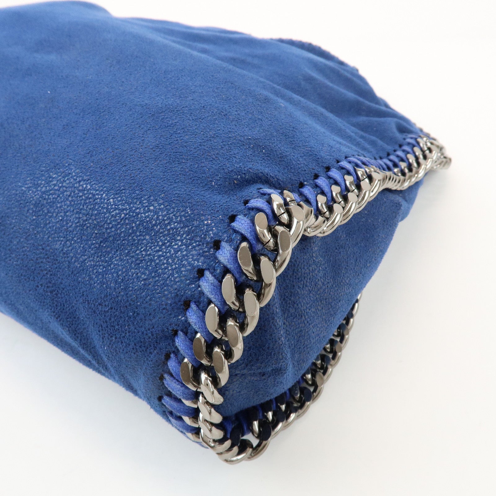 STELLA MCCARTNEY Falabella 2Way Shoulder Bag Tote Bag Blue Silver