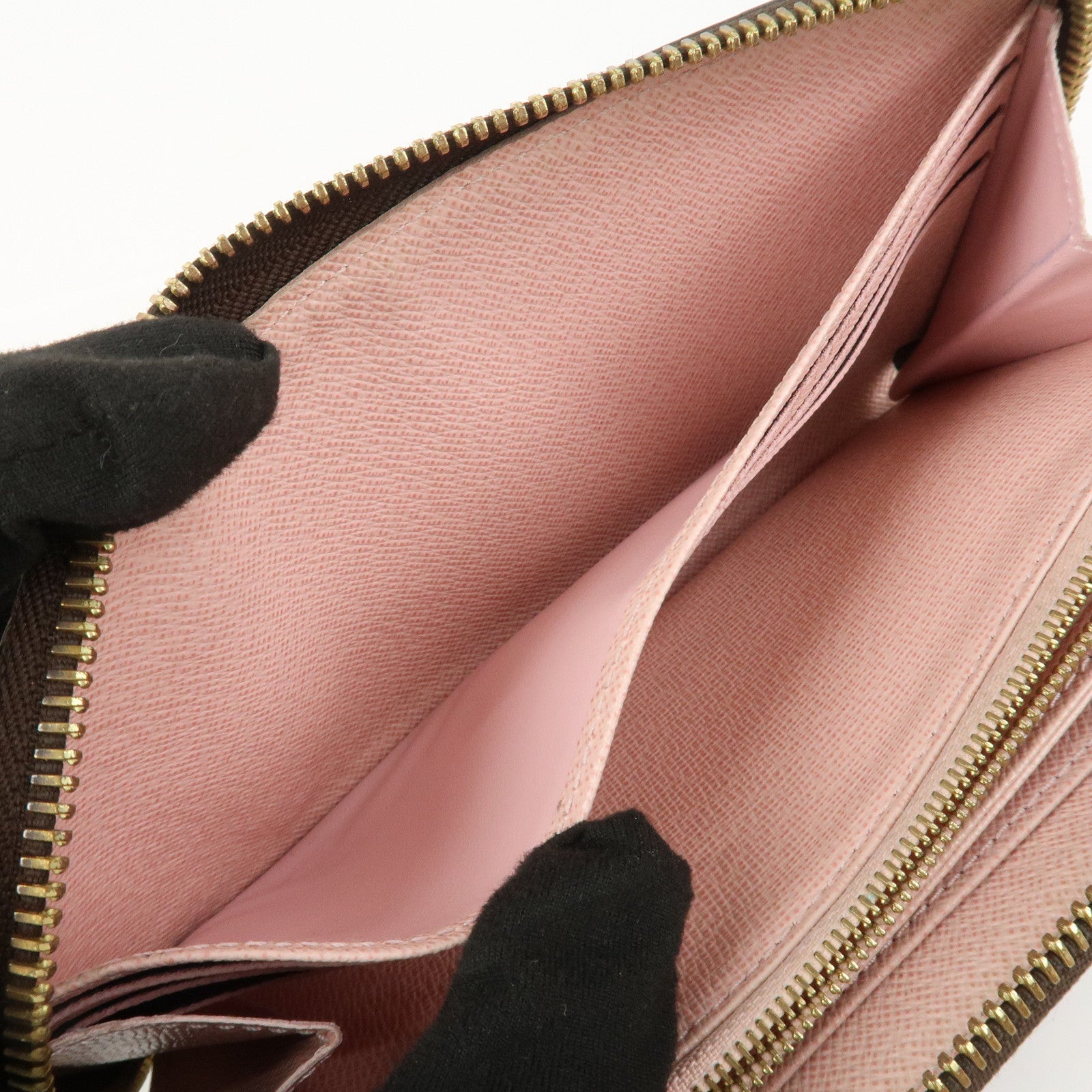Louis Vuitton Monogram Zippy Long Wallet Rose Ballerine M41894