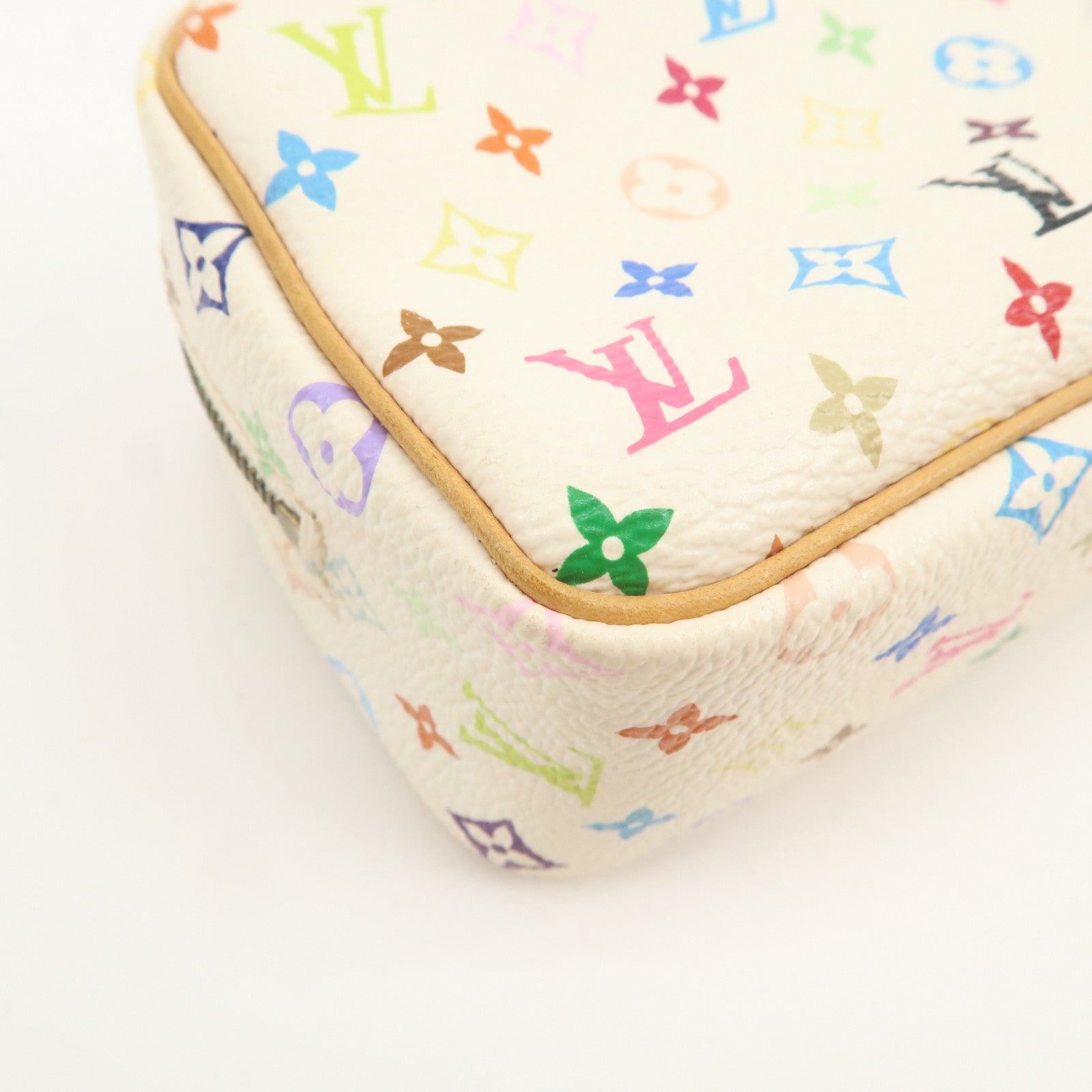 Louis Vuitton Monogram Multicolor Trousse Wapity Pouch Blanc M58033