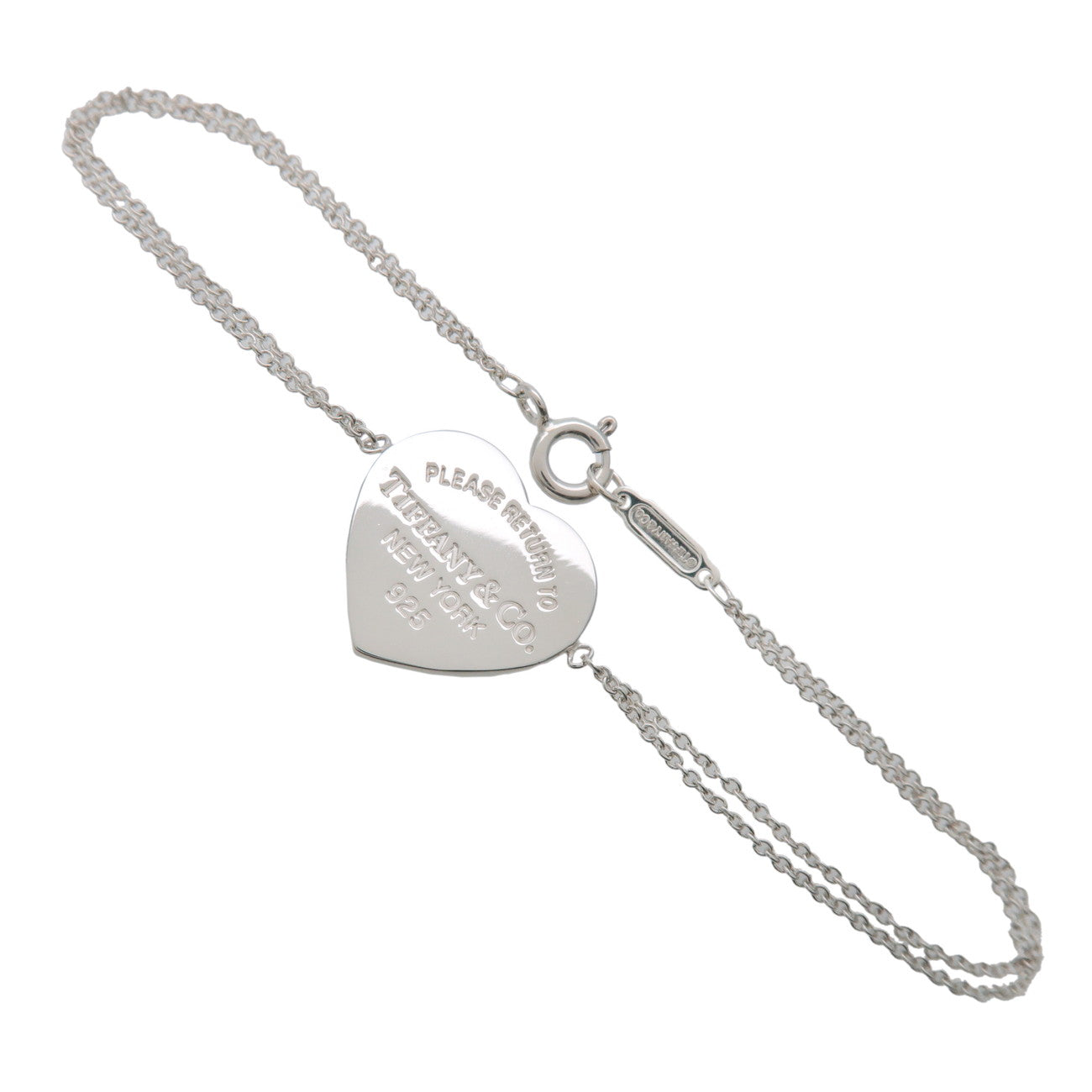 Tiffany & Co Return to Tiffany Heart Tag W Chain Bracelet SV925