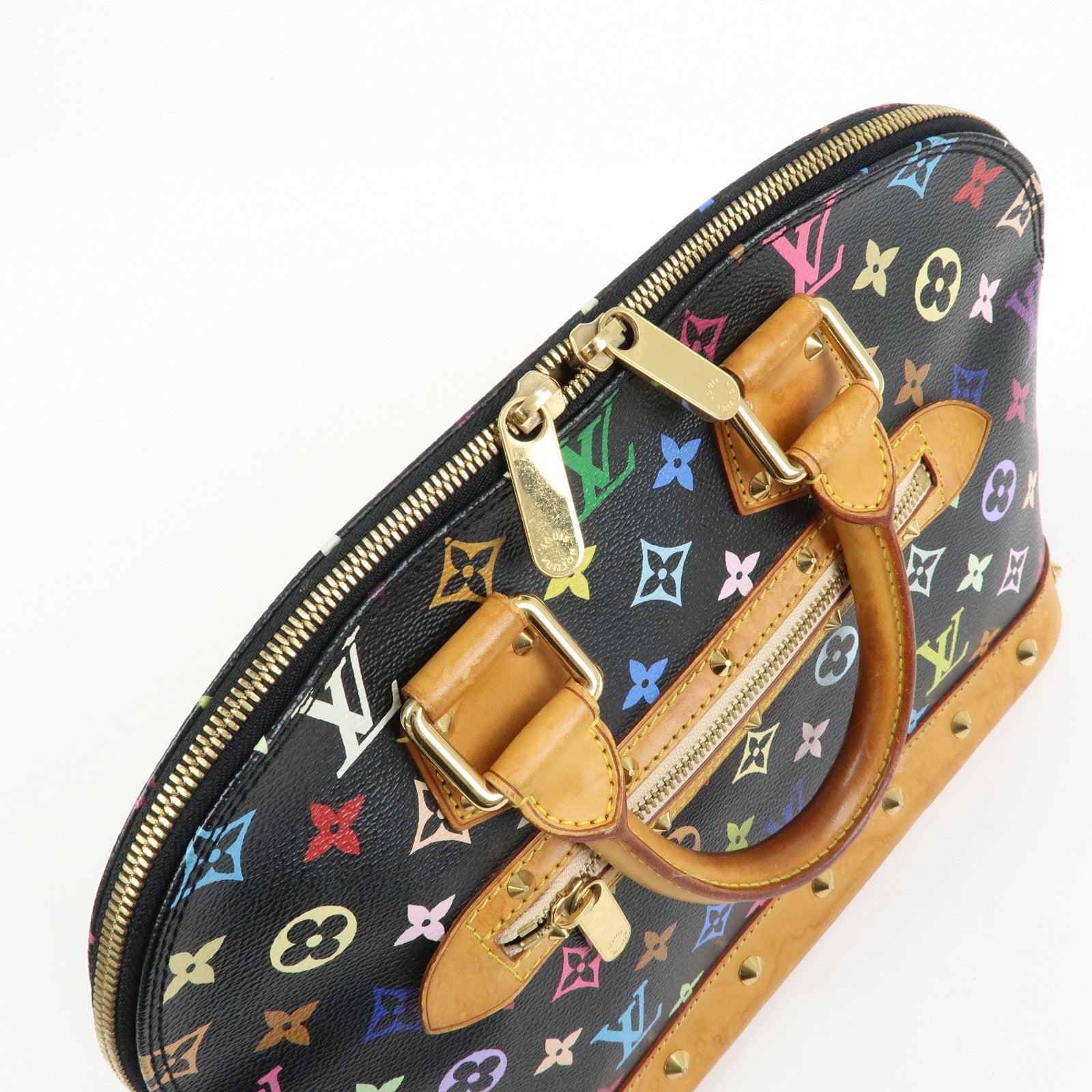 Louis Vuitton Monogram Multicolor Alma PM Hand Bag Noir M40444