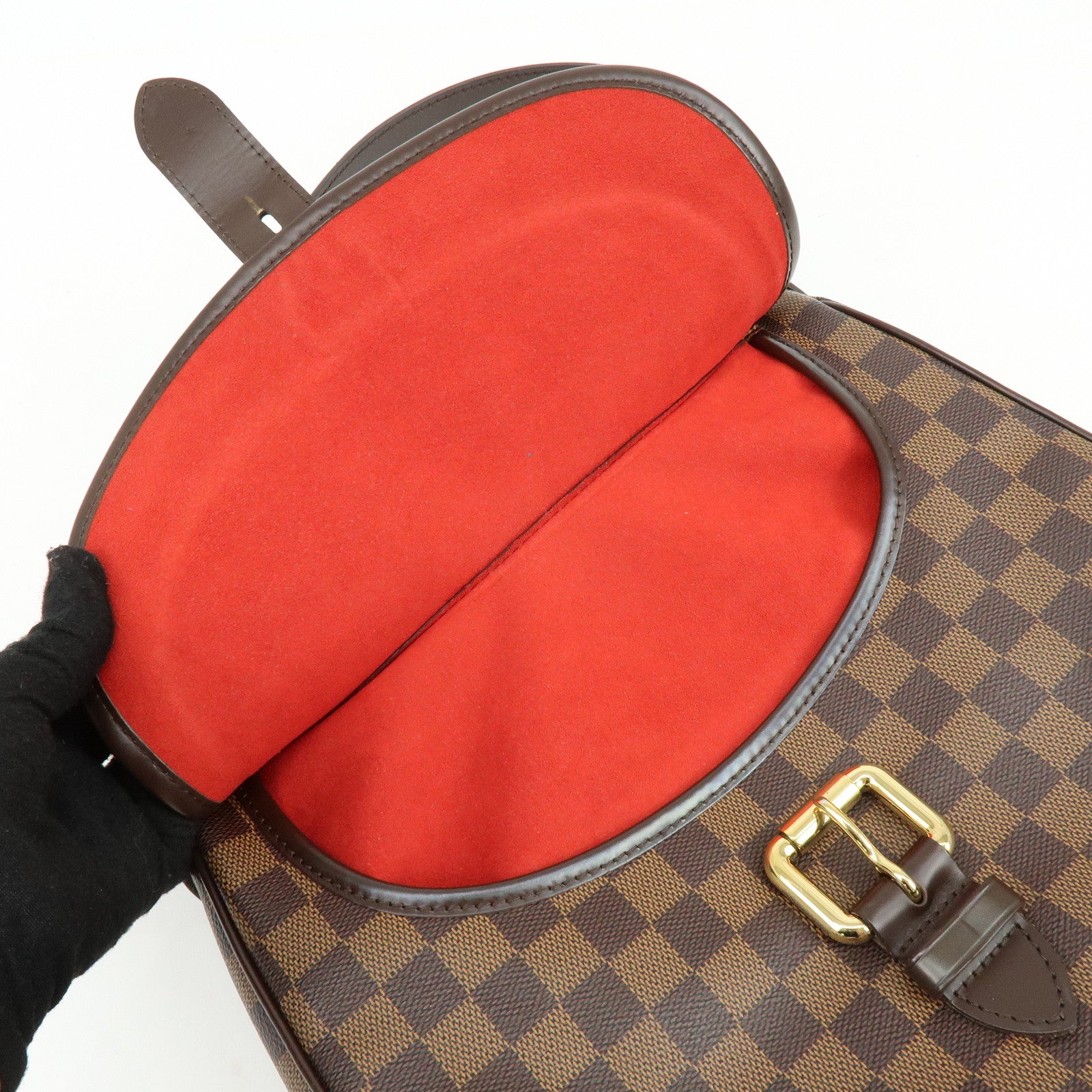 Louis Vuitton Damier Highbury Canvas Shoulder Bag Brown N51200