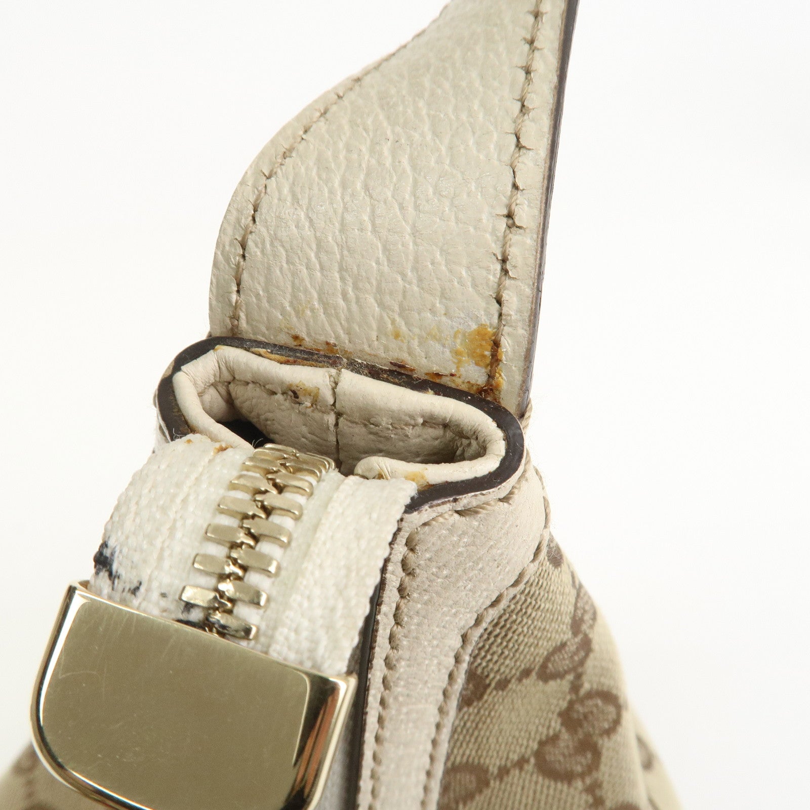 GUCCI Princy Sherry Leather Shoulder Bag Hand Bag Brown 162882