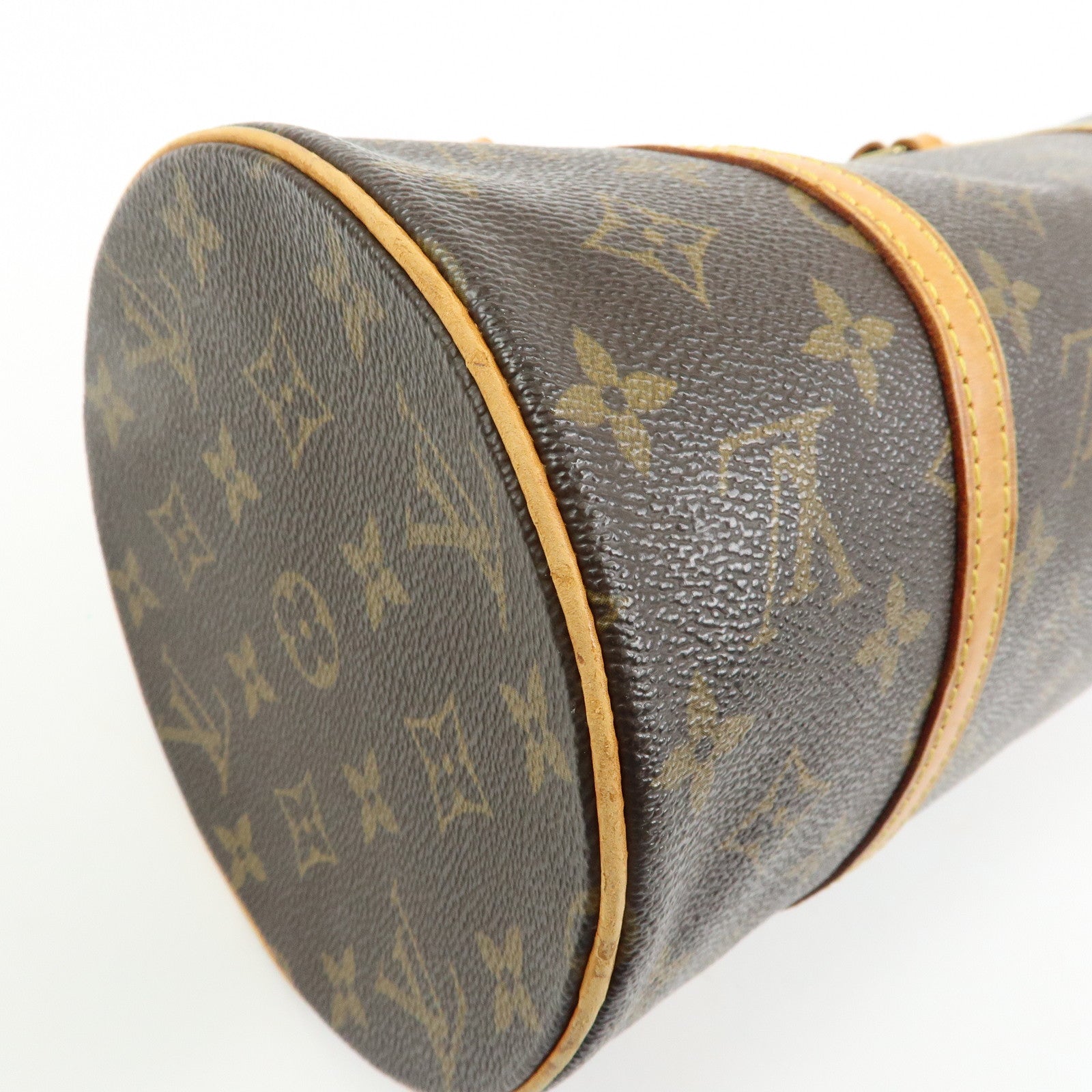 Louis Vuitton Monogram Papillon 30 Hand Bag Brown M51385