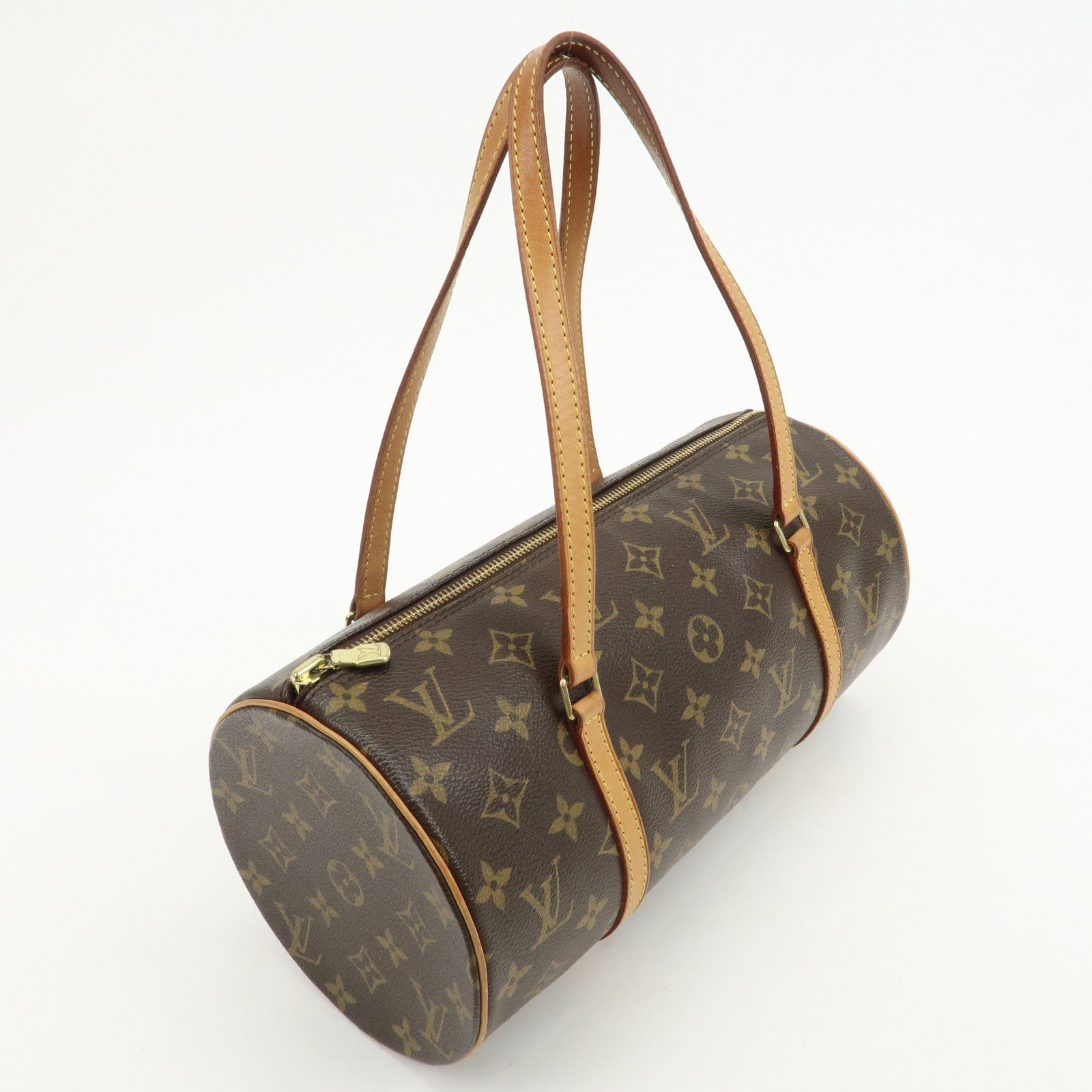 Louis Vuitton Monogram Papillon 30 Hand Bag New Style Brown M51385