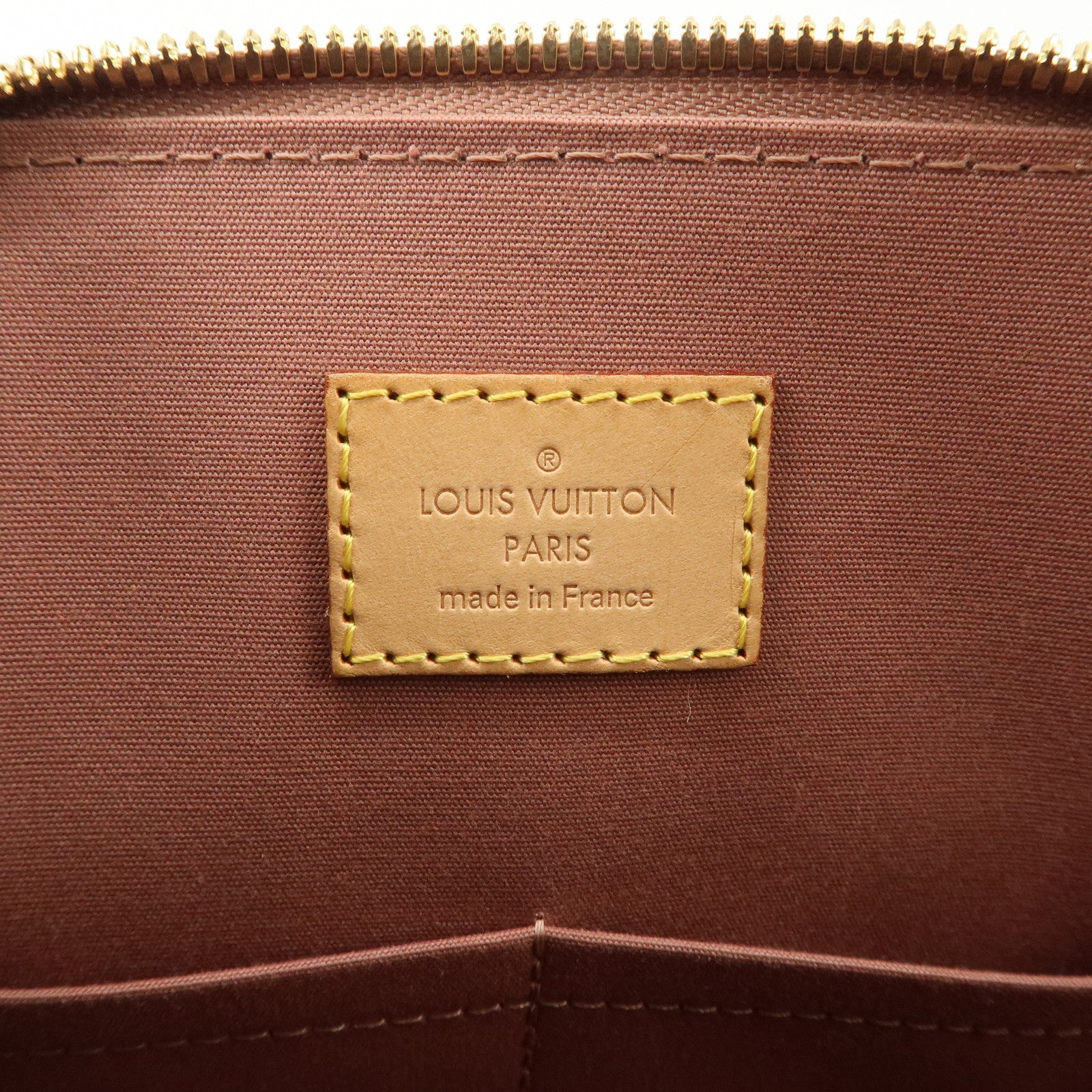 Louis Vuitton Monogram Vernis Alma PM Hand Bag Rose Velours M91583