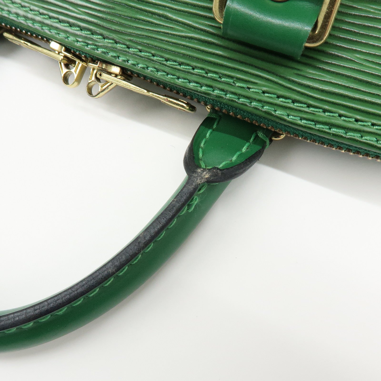 Louis Vuitton Epi Alma Hand Bag Borneo Green M52144
