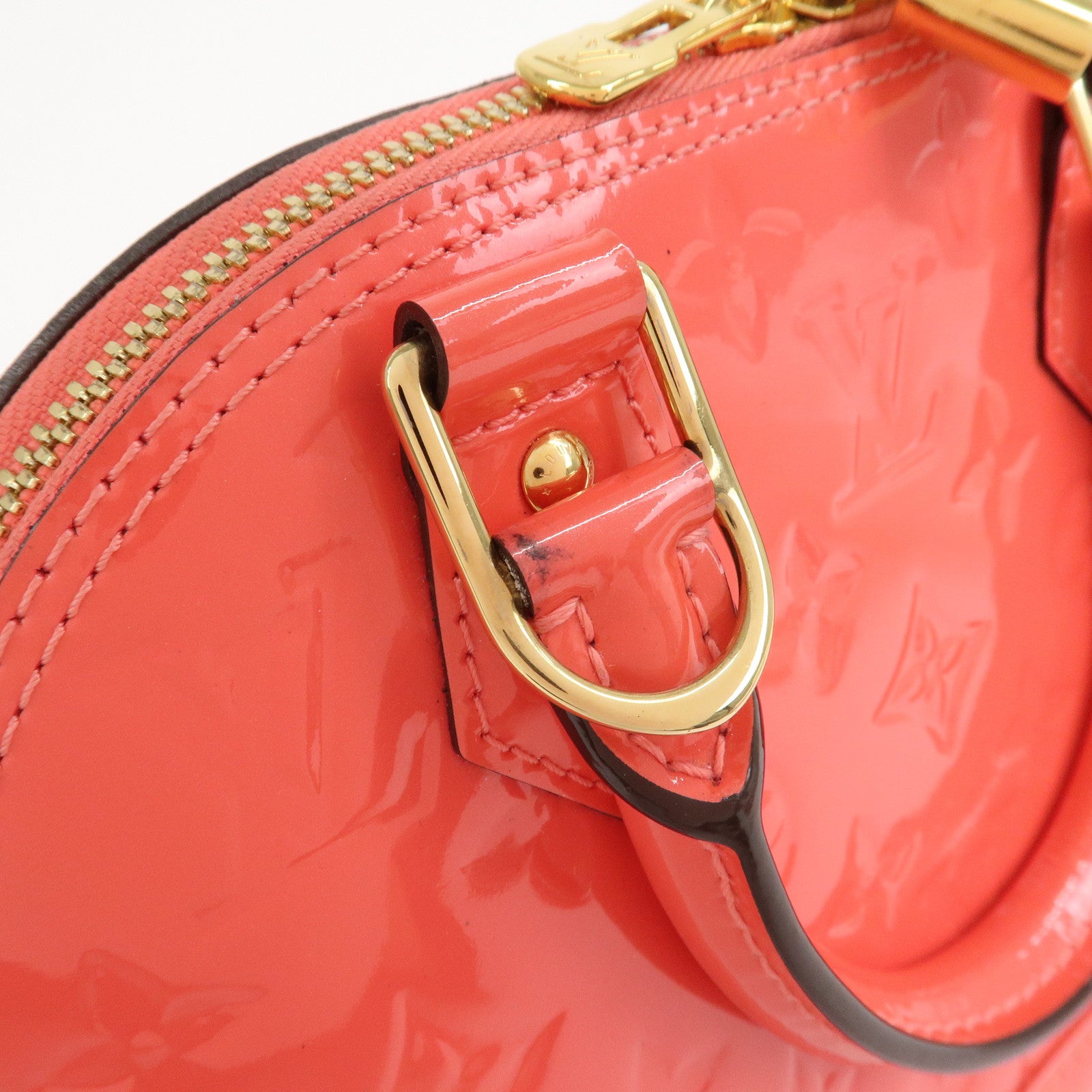 Louis Vuitton Monogram Vernis Alma BB 2Way Bag Hand Bag Rose Rich M90259