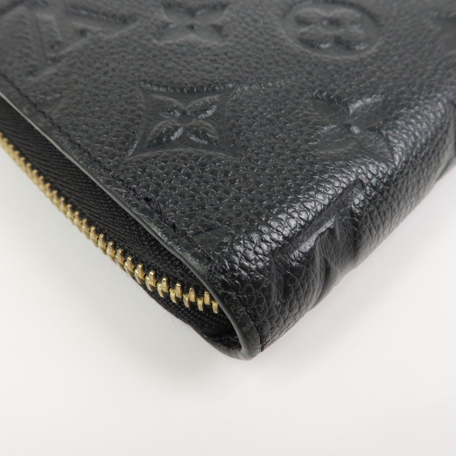 Louis Vuitton Monogram Empreinte Leather Round Zippy Wallet M61864