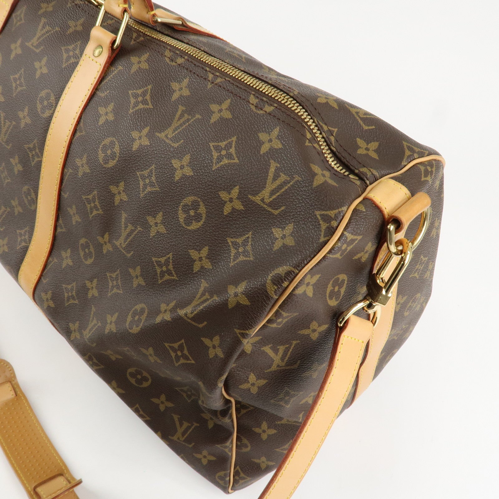 Louis Vuitton Monogram Keep All Bandouliere 55 Boston Bag M41414 Used